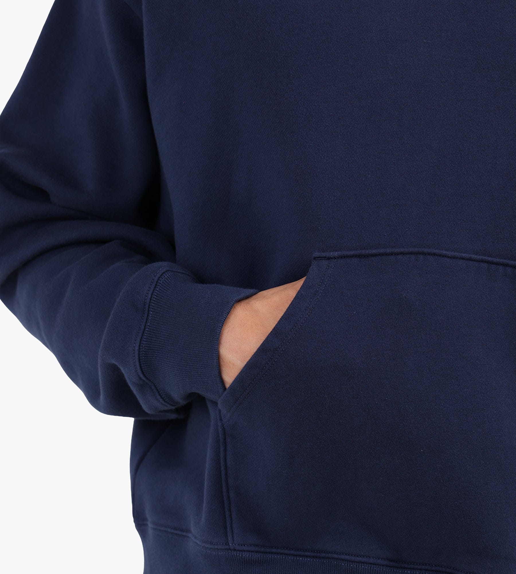 Sporty & Rich Modern Hoodie Dark Navy White