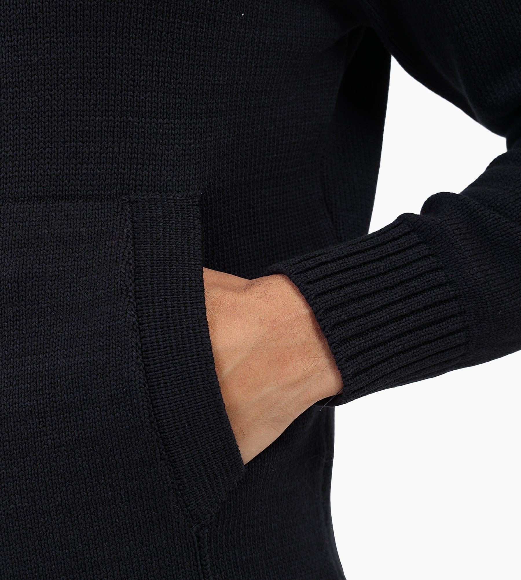 C.P. Company Compact Cotton Zipped Cardigan Total Eclipse