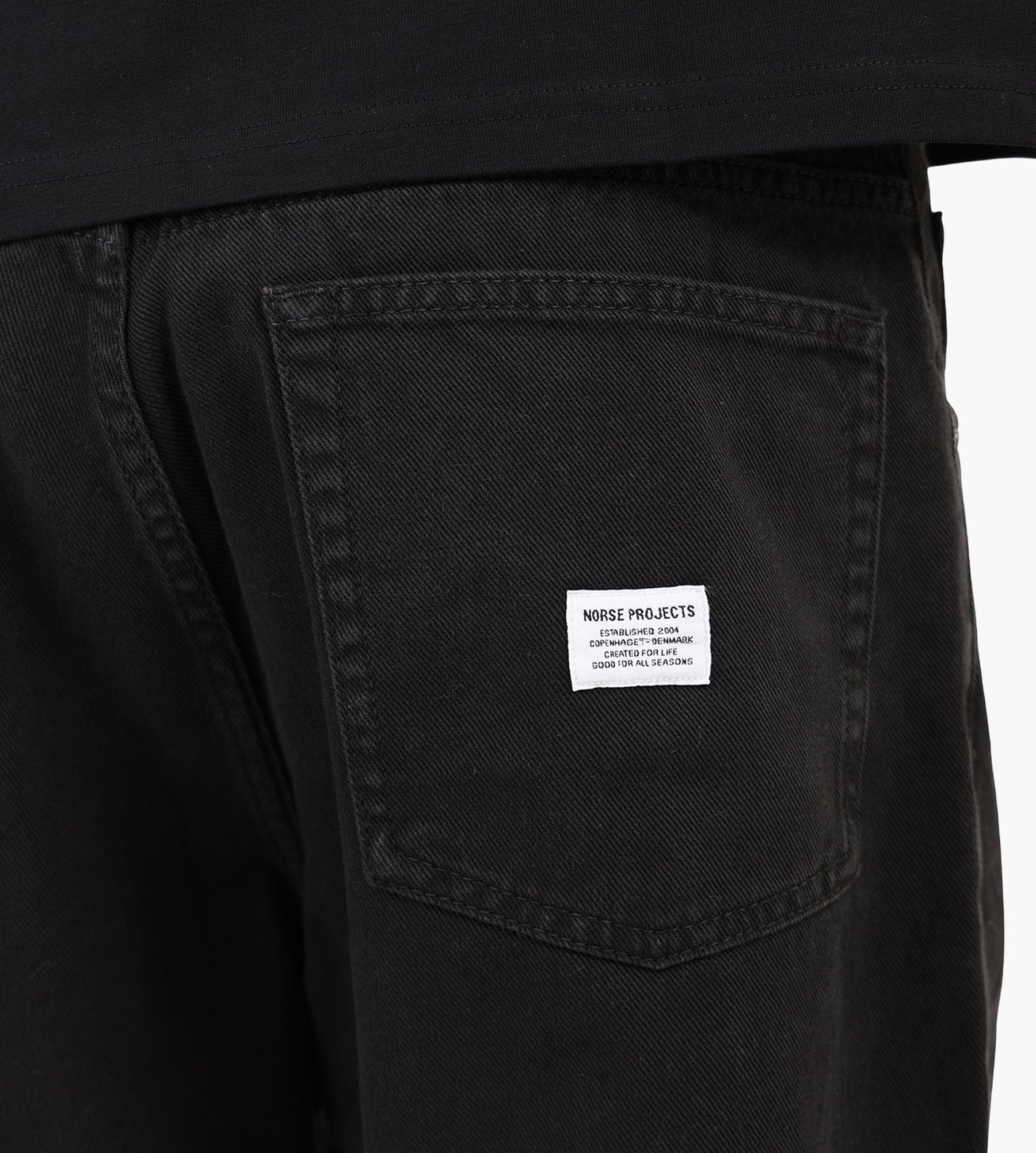 Norse Projects Korshavn Relaxed 5 Pocket Heavy Twill Trouser Black