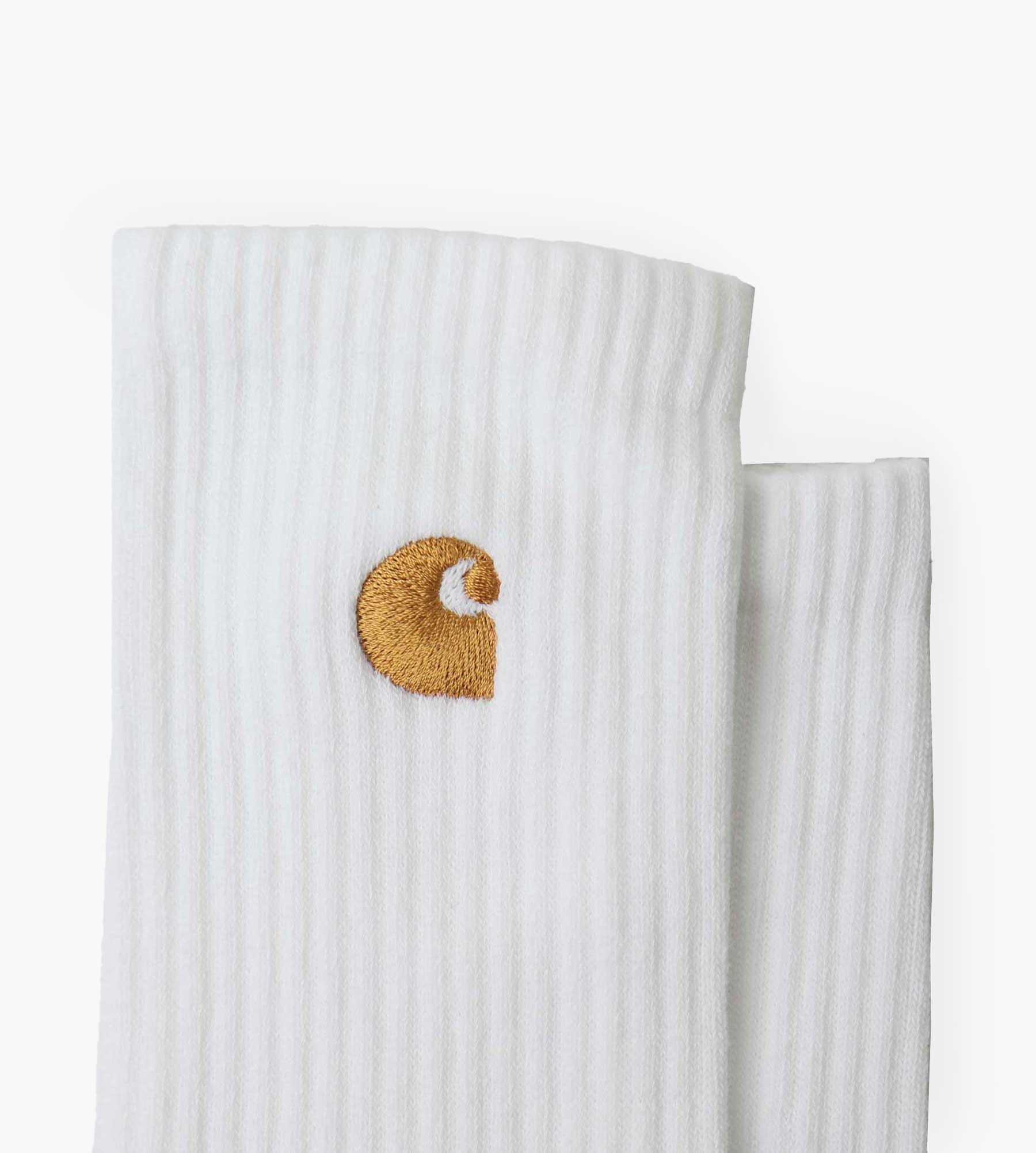 Carhartt WIP NOS Chase Socks White Gold