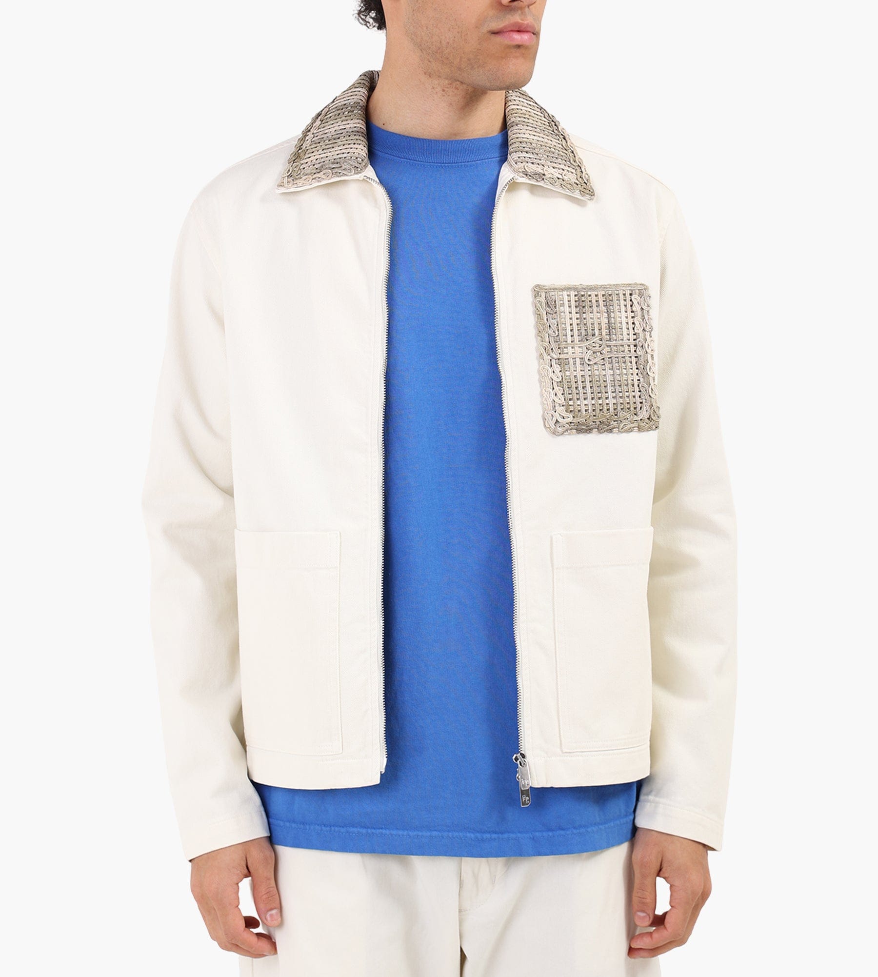 Filling Pieces Worker Jacket Panier Antique White