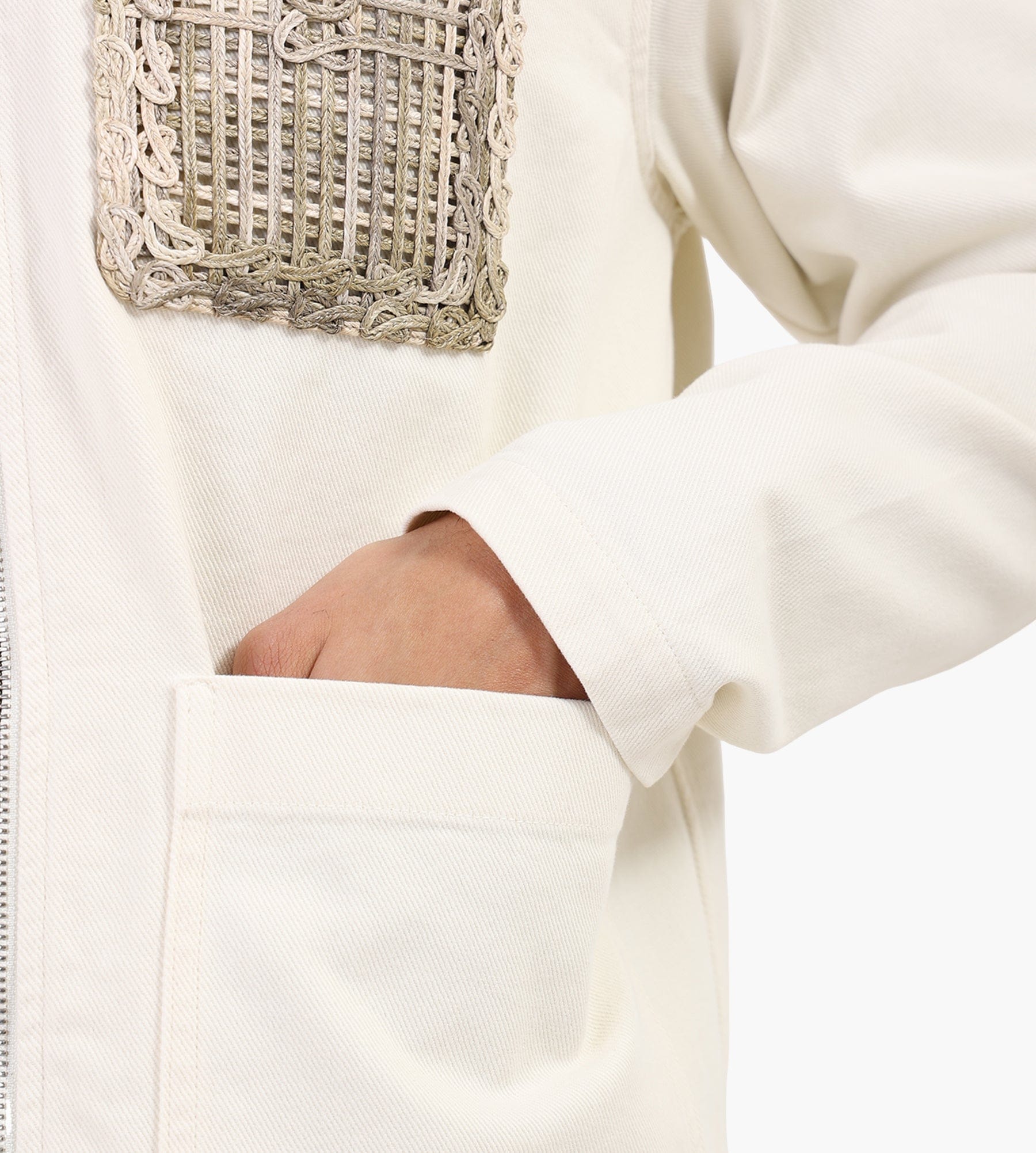 Filling Pieces Worker Jacket Panier Antique White