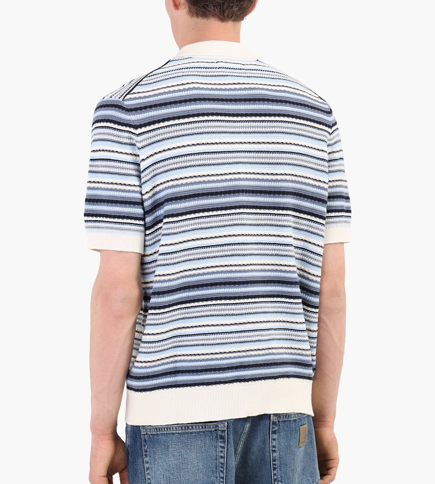 NN.07 Nolan Polo Cardigan 60019 Navy Multi