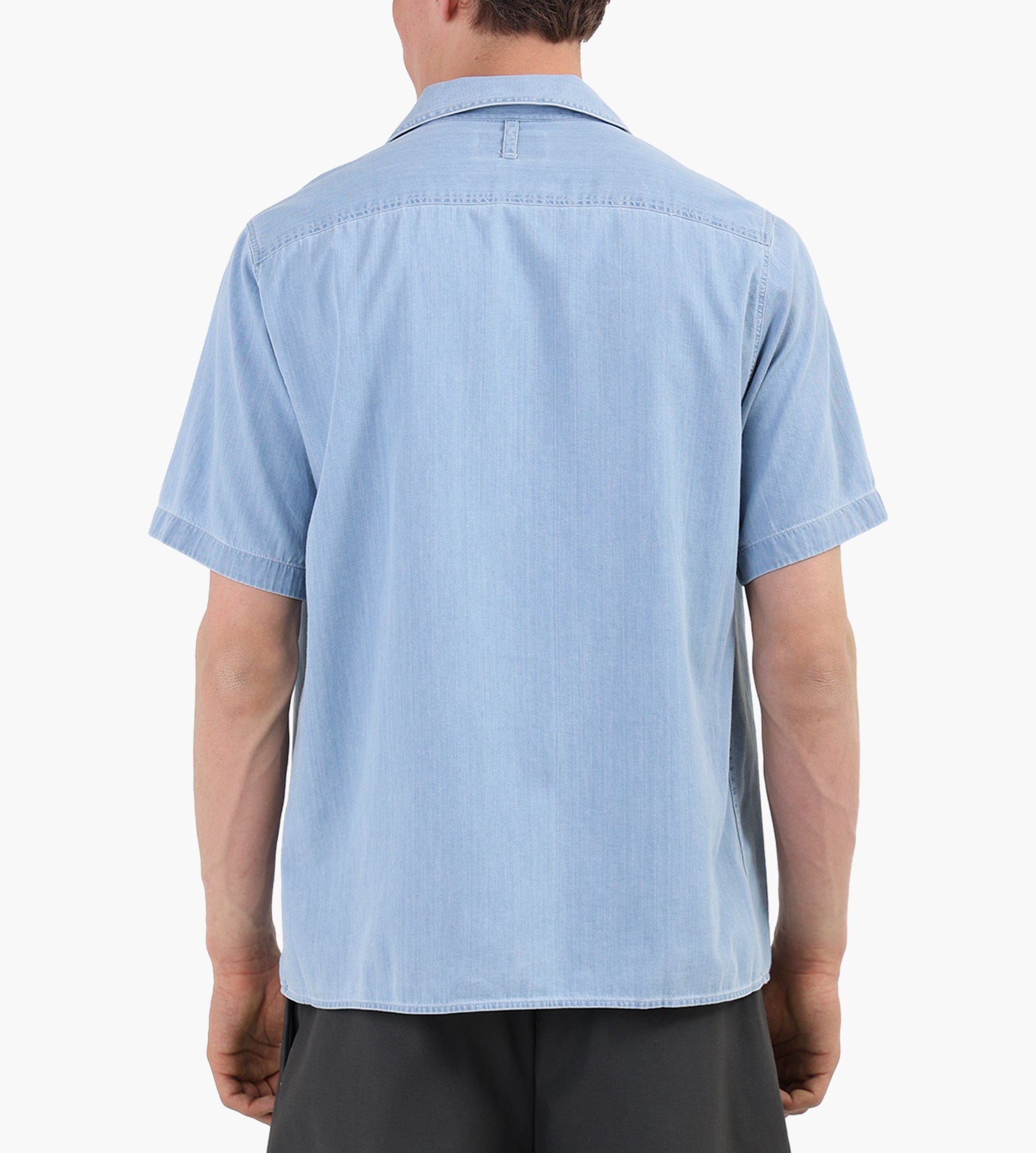 NN.07 Julio Short Sleeve Shirt 5765 Bleach Indigo