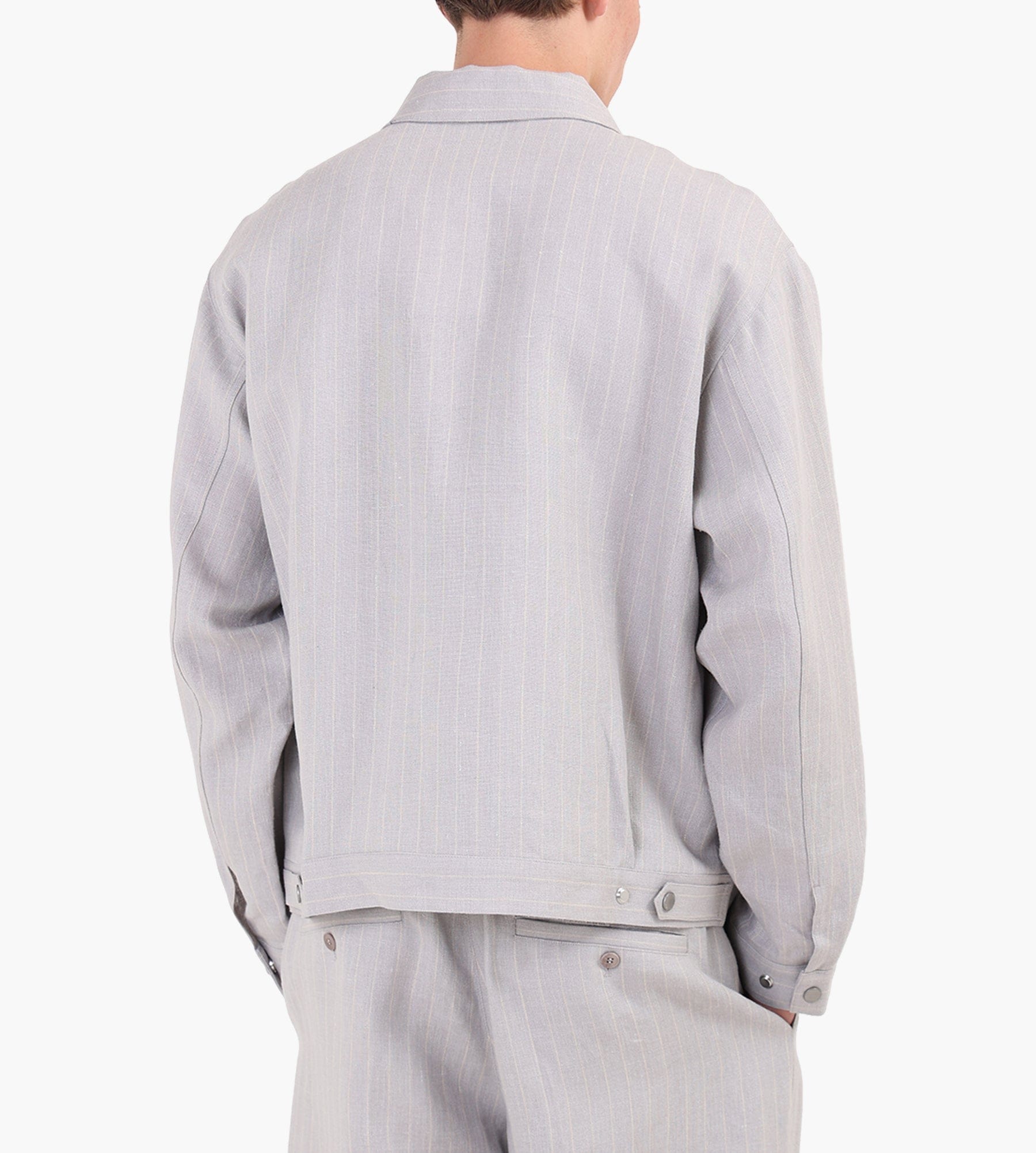 NN.07 Petrus Jacket 1455 Grey Stripe