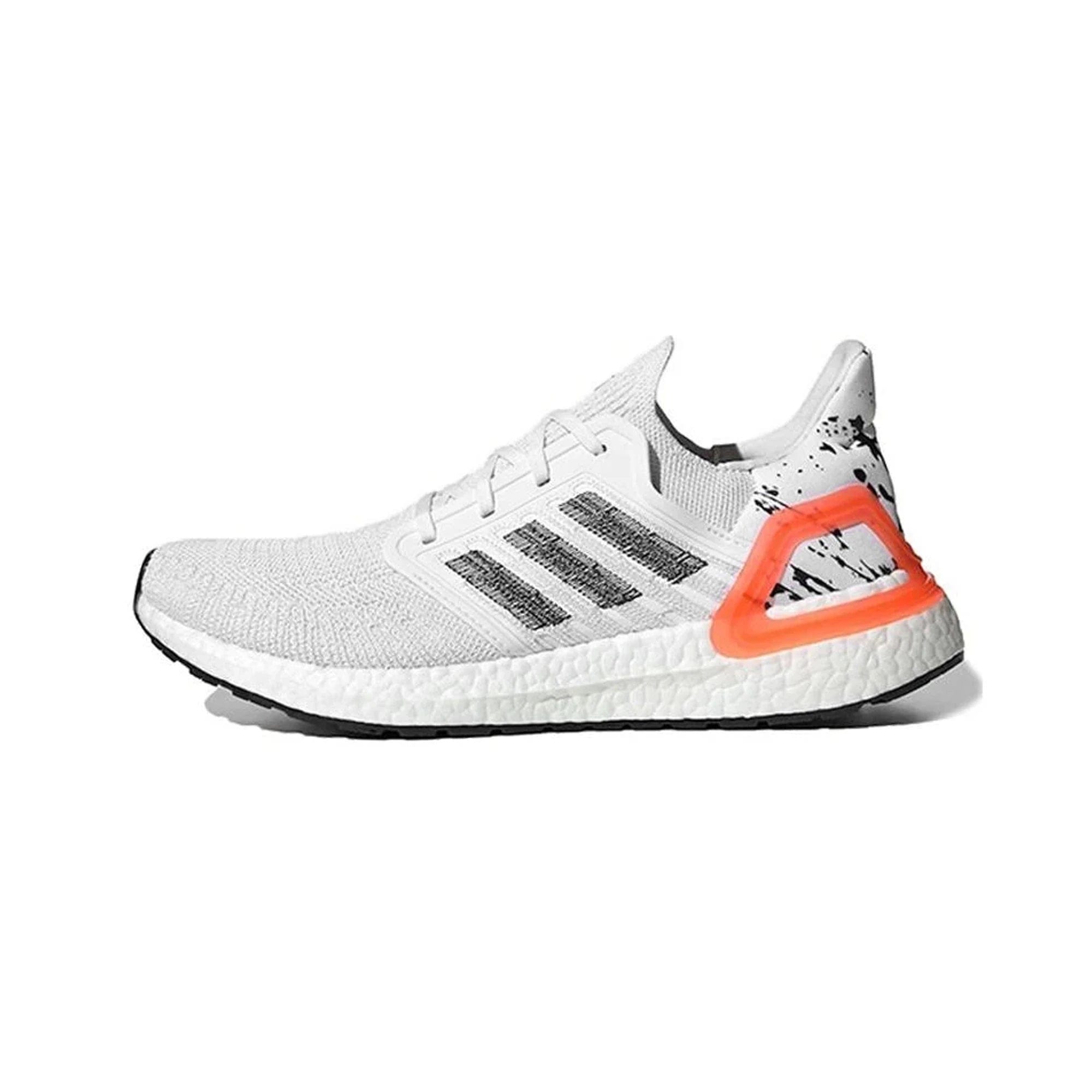 Adidas Ultra Boost 20 'White Orange Heel Pattern' (2020)