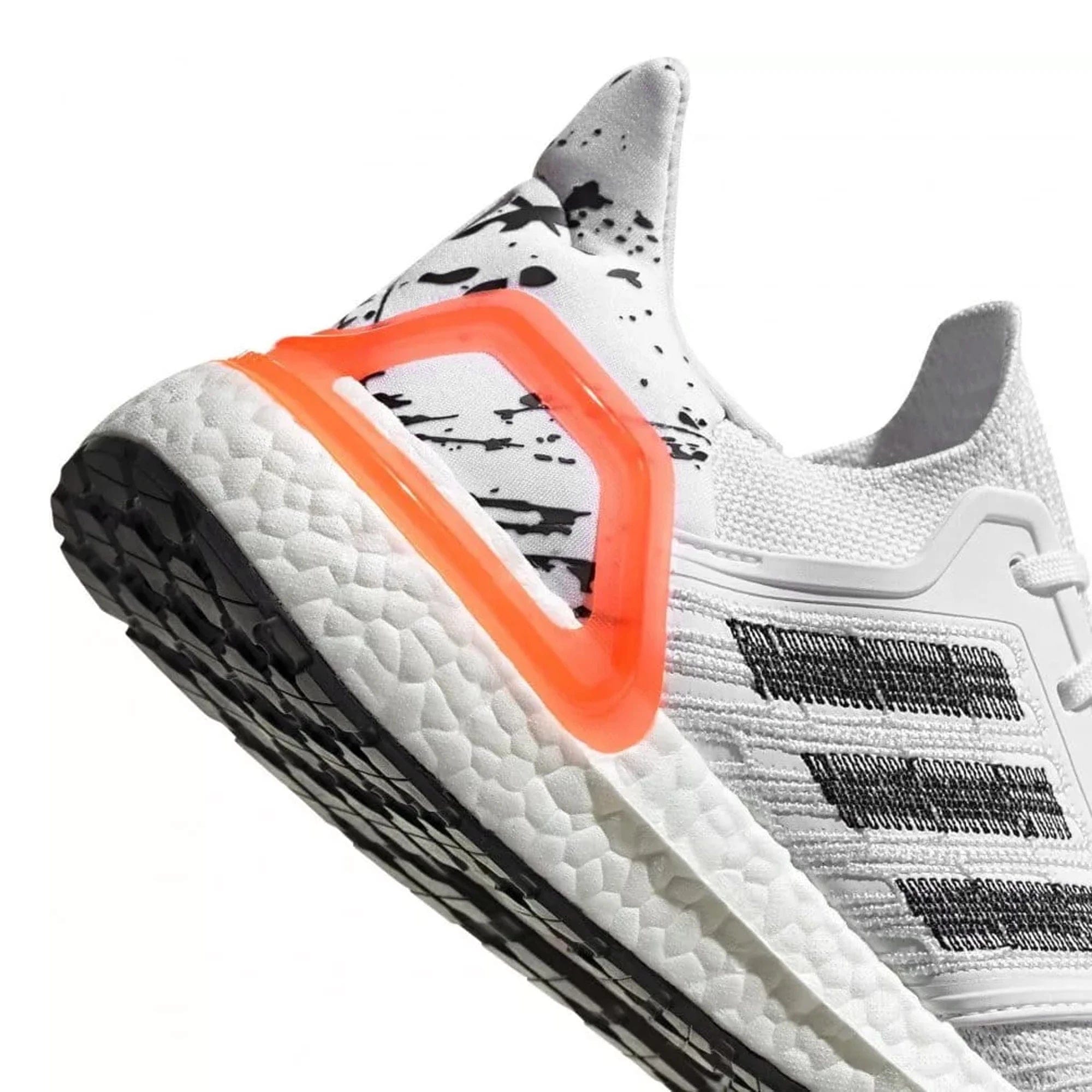 Adidas Ultra Boost 20 'White Orange Heel Pattern' (2020)
