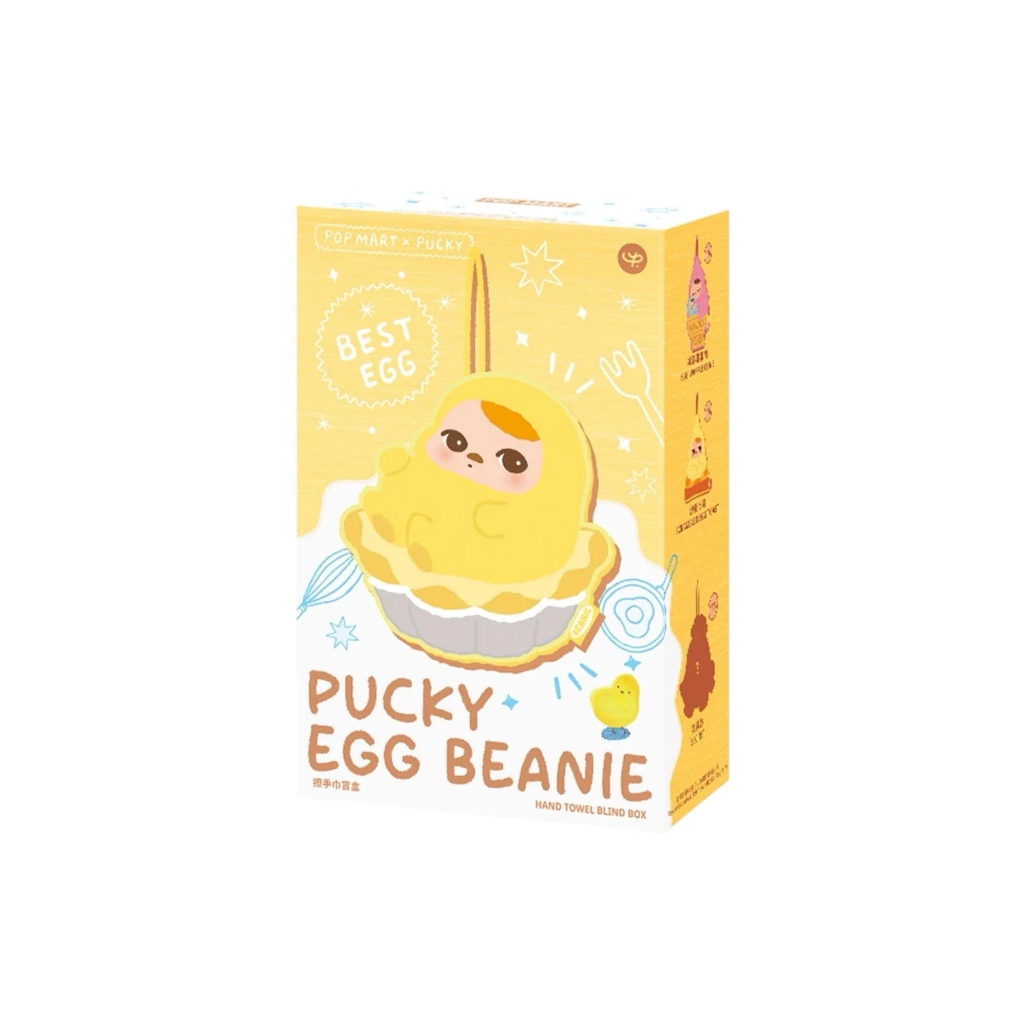 POP MART PUCKY Egg Beanie Hand Towel (6 Blind Boxes)
