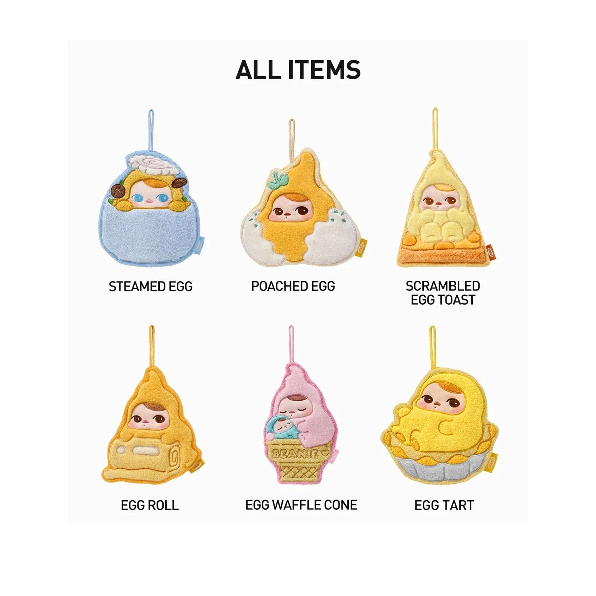 POP MART PUCKY Egg Beanie Hand Towel (6 Blind Boxes)