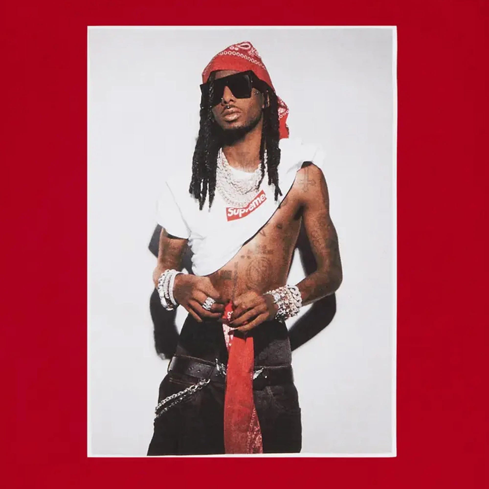 Supreme Playboi Carti Tee 'Red' (2025)