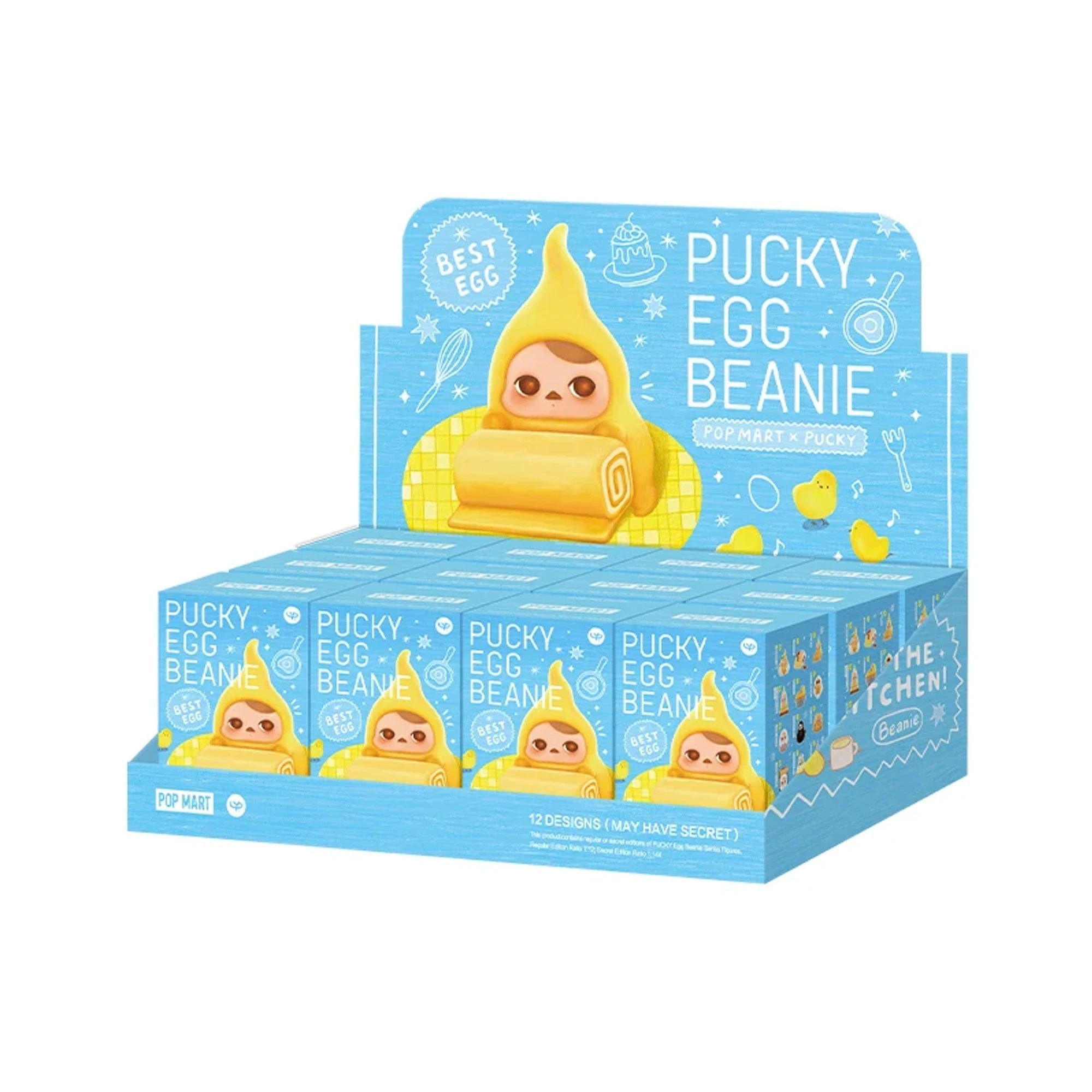 POP MART PUCKY Egg Beanie Series Figures (12 Blind Boxes)