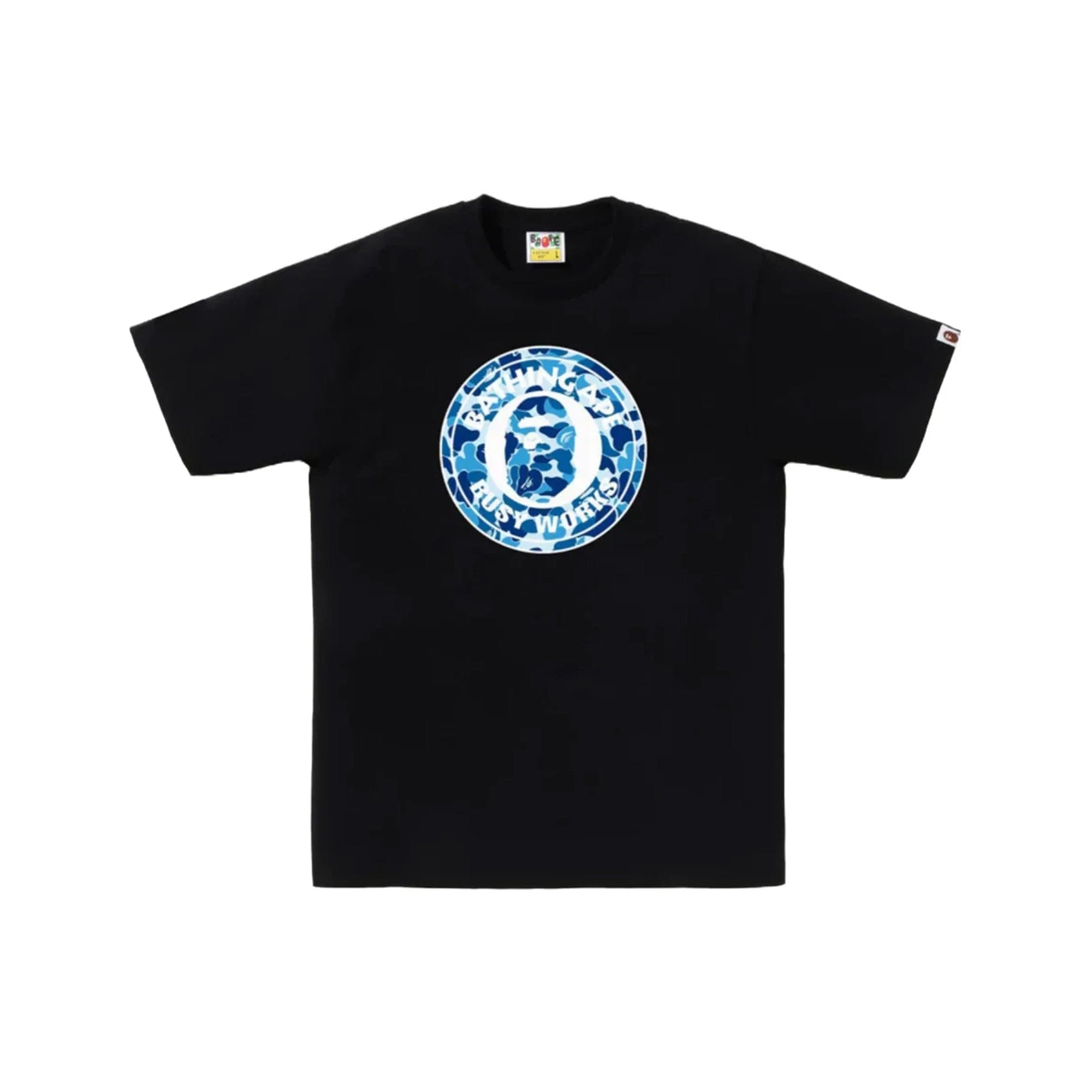 BAPE ABC Camo Single Color Busy Works Tee 'Black Blue' (2023)