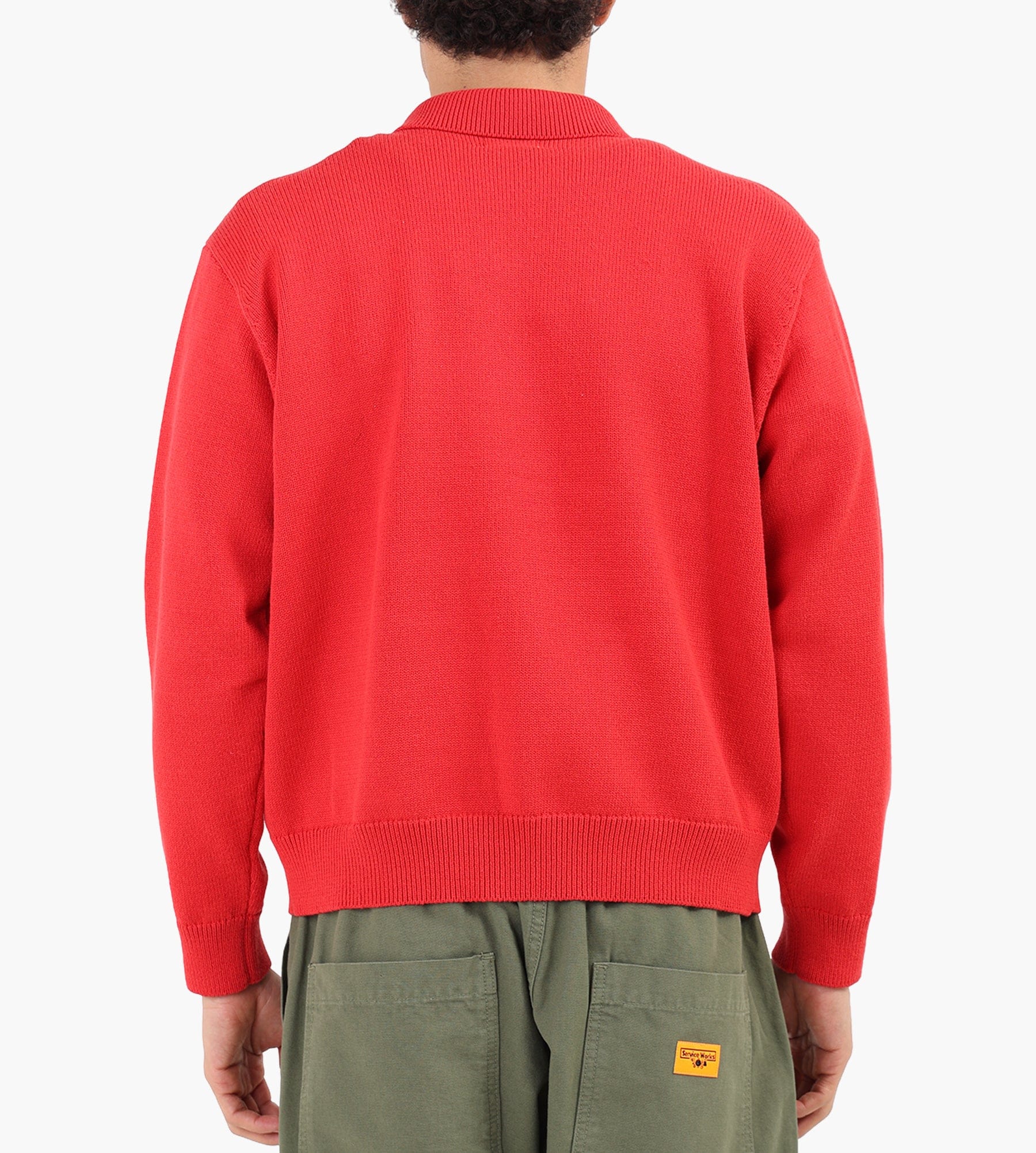 Obey Matt Zip Up Sweater Red Multi