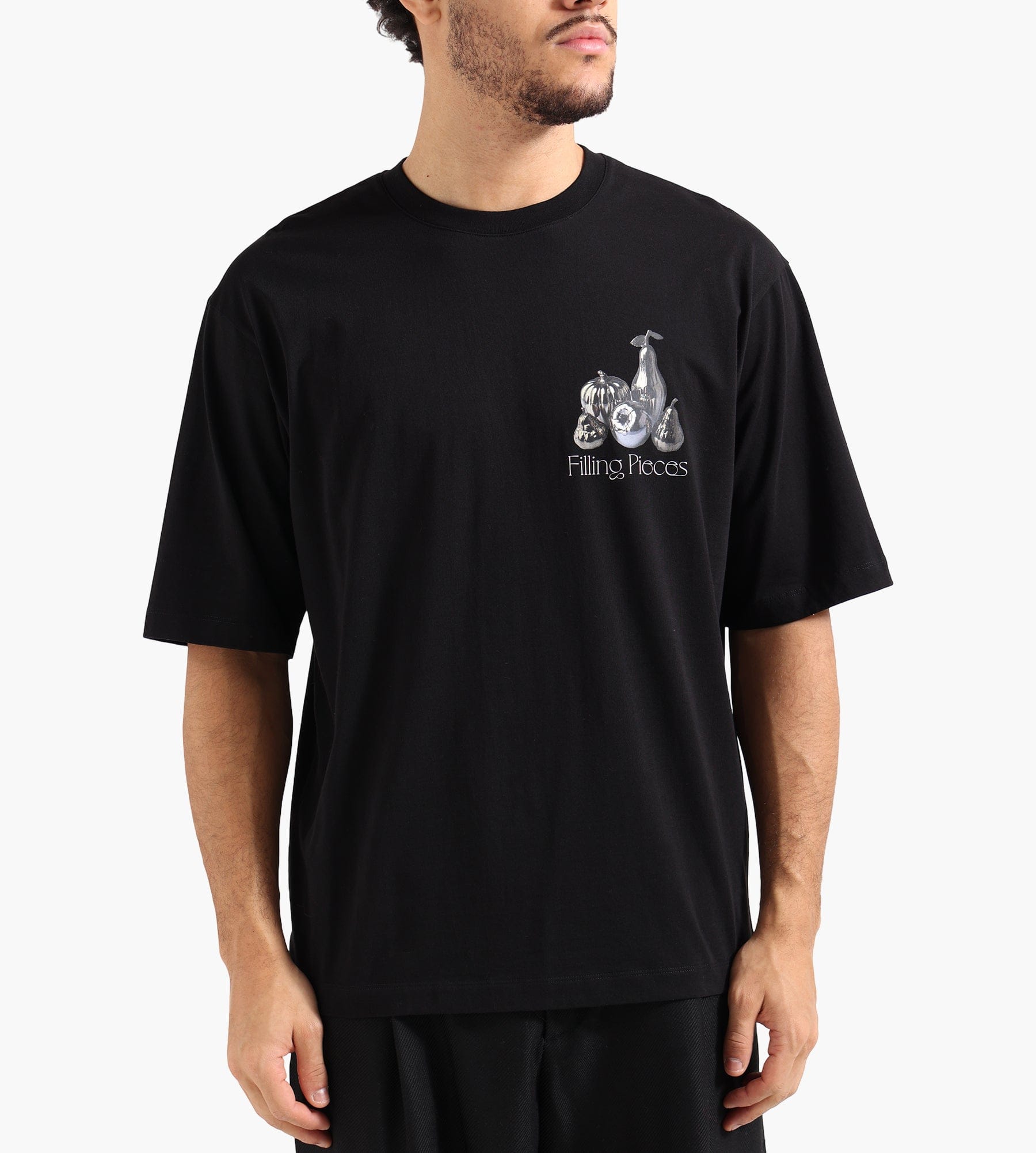 Filling Pieces T-shirt Boxy Chrome Fruit Black