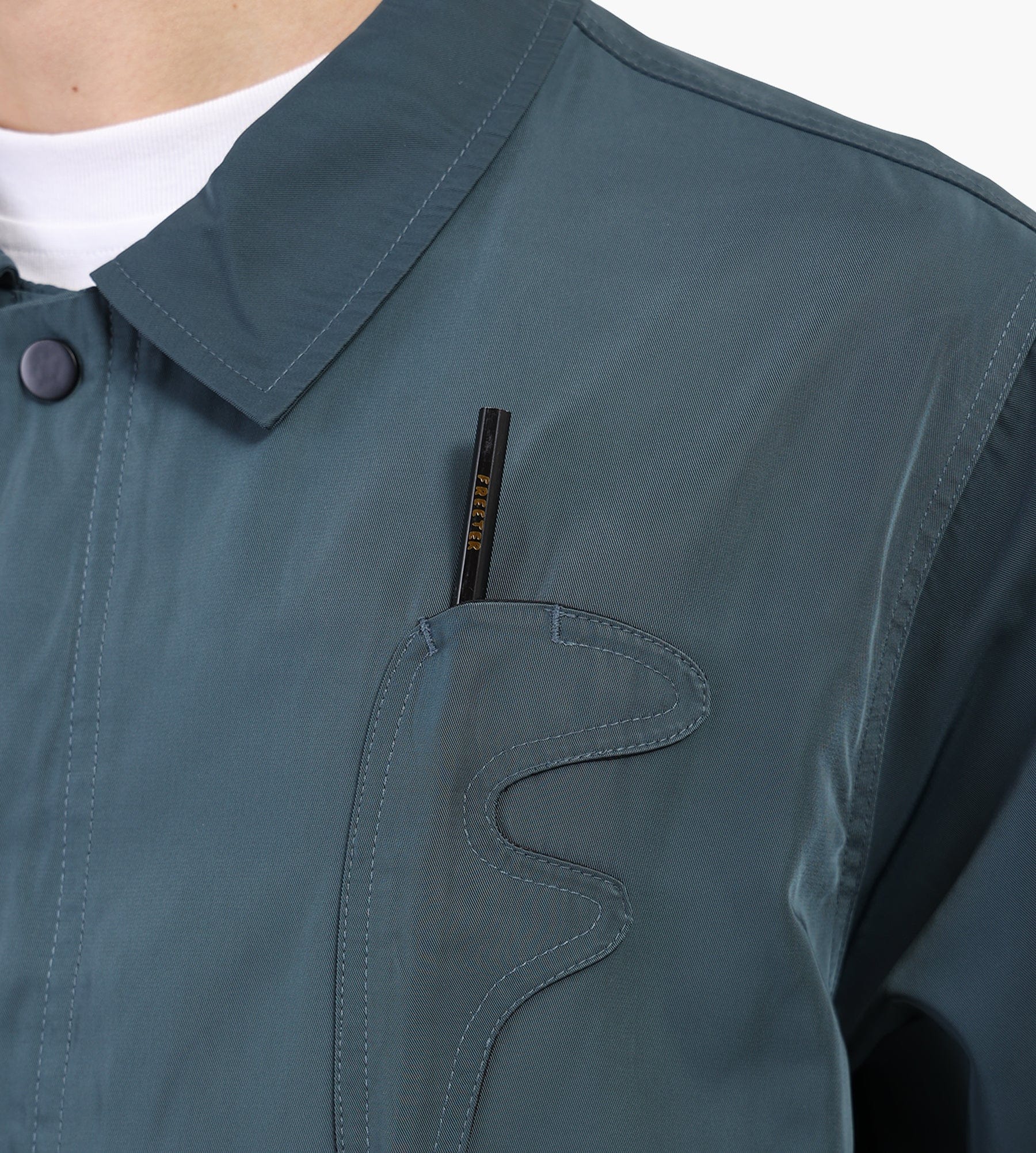 Freeter Briefing Coach Jacket Teal