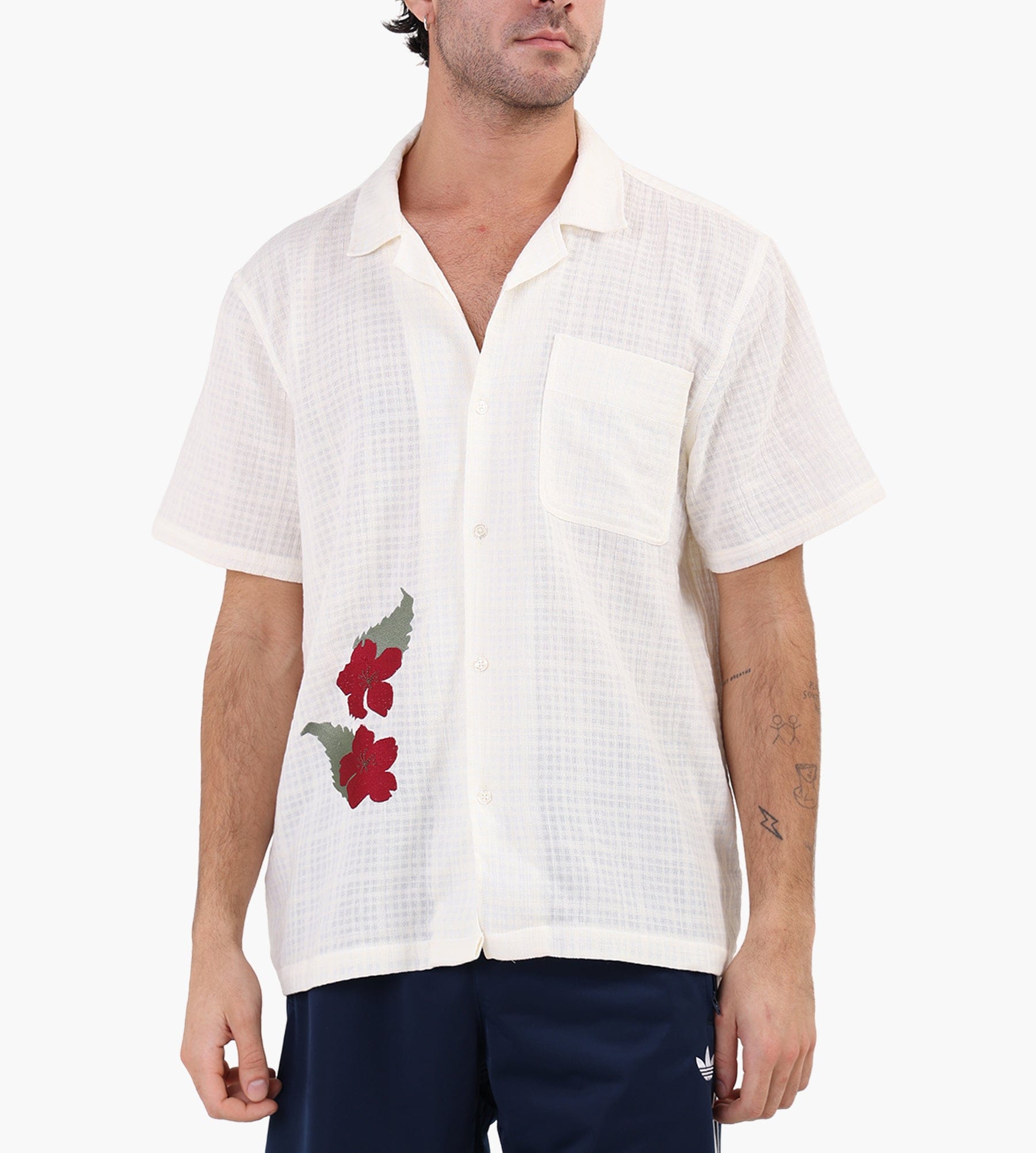 Palmes Ramus Camp-Collar Shirt Off-White