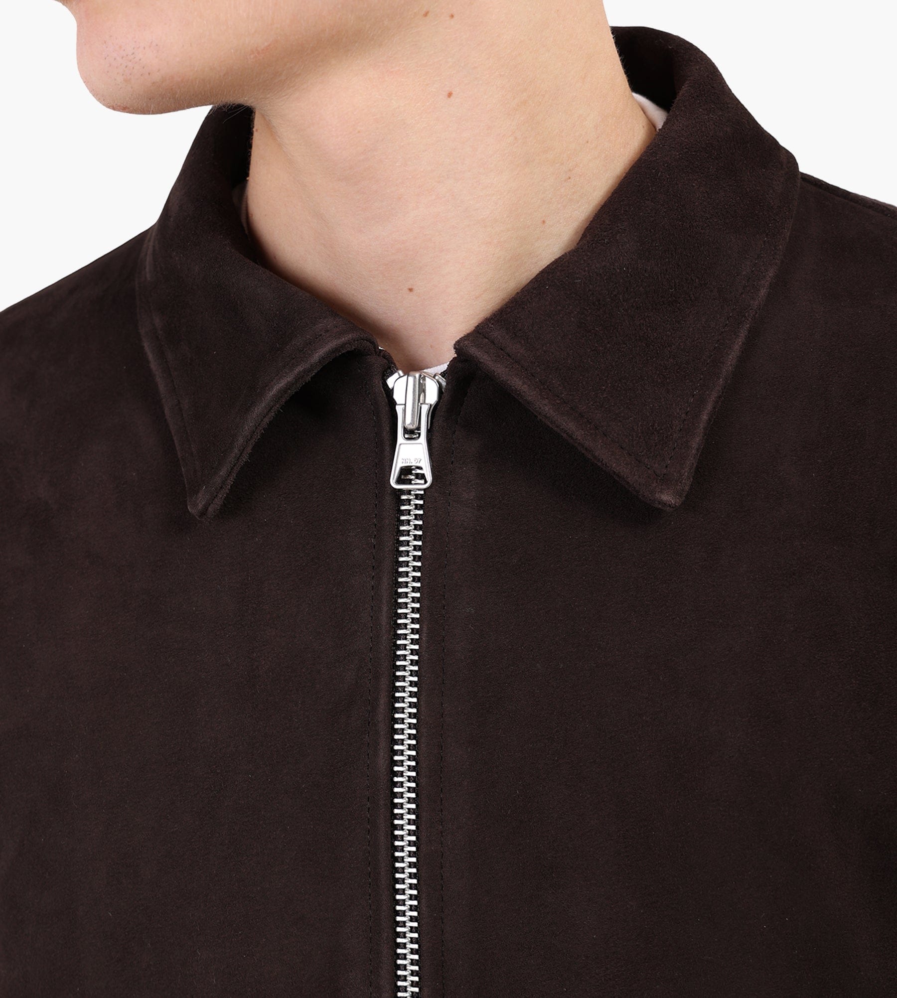 NN.07 Petrus Suede Jacket 80030 Deep Truffle