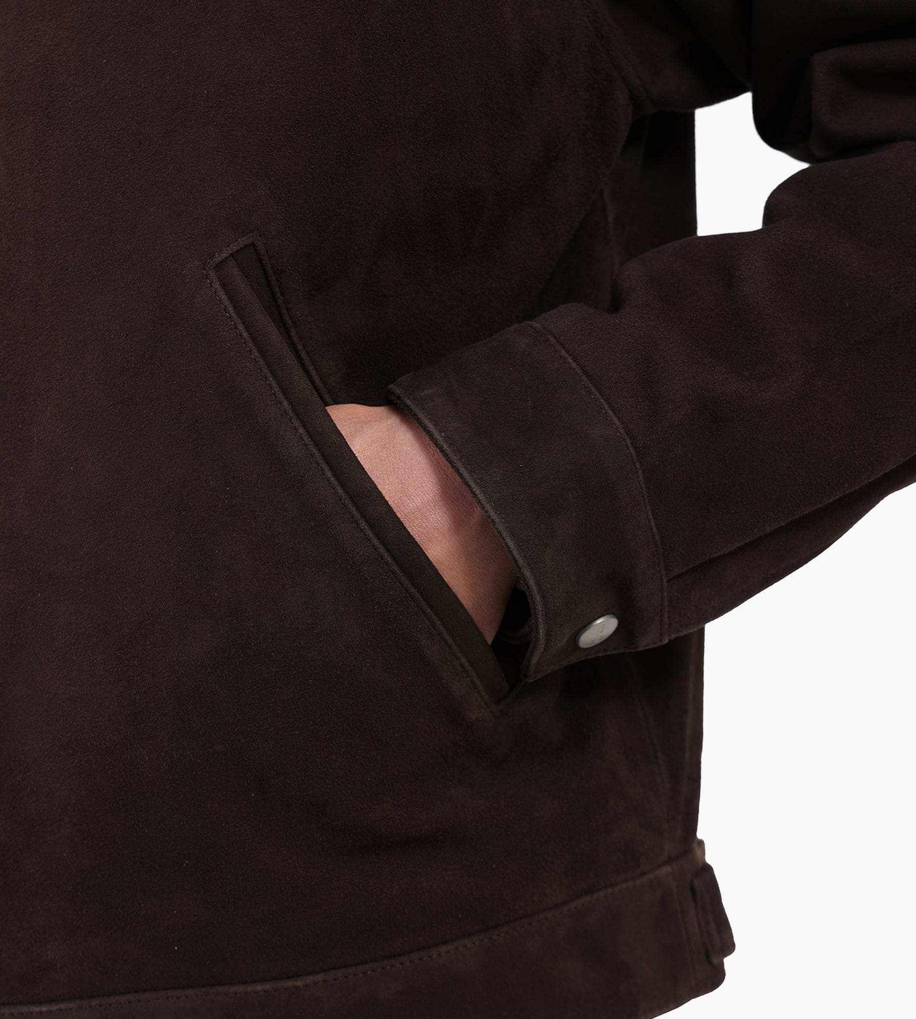 NN.07 Petrus Suede Jacket 80030 Deep Truffle