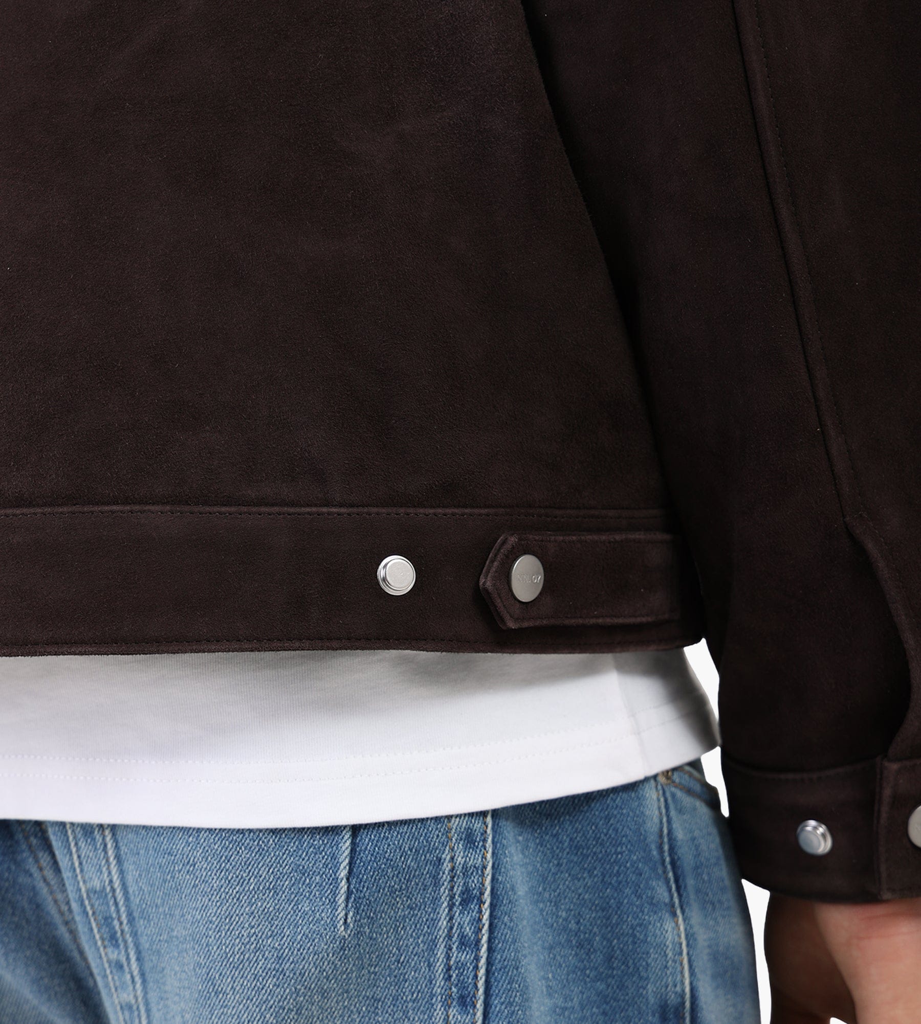 NN.07 Petrus Suede Jacket 80030 Deep Truffle