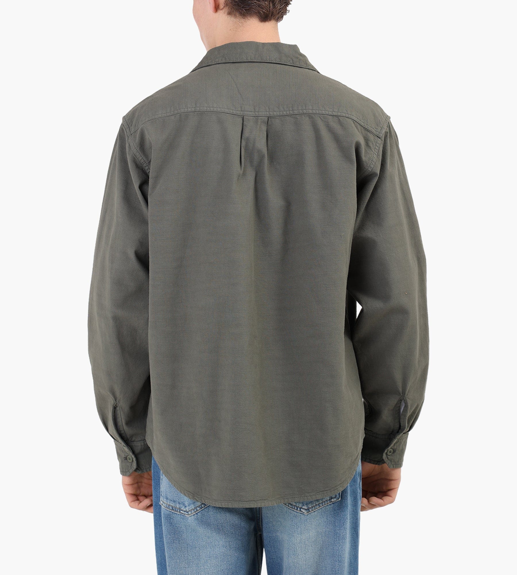 Carhartt WIP Long Sleeve Kelsey Shirt Leaf Garment Dyed