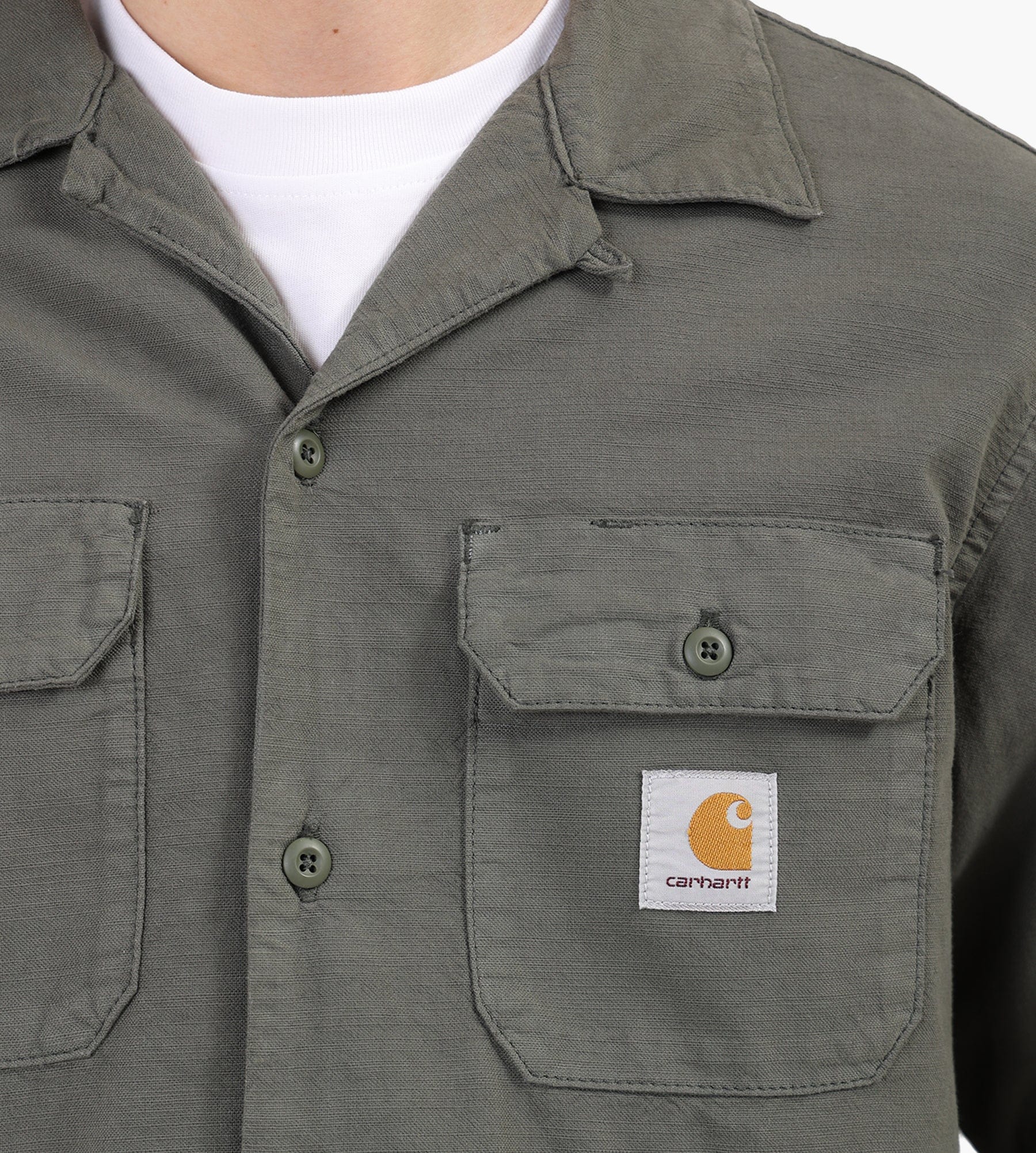 Carhartt WIP Long Sleeve Kelsey Shirt Leaf Garment Dyed