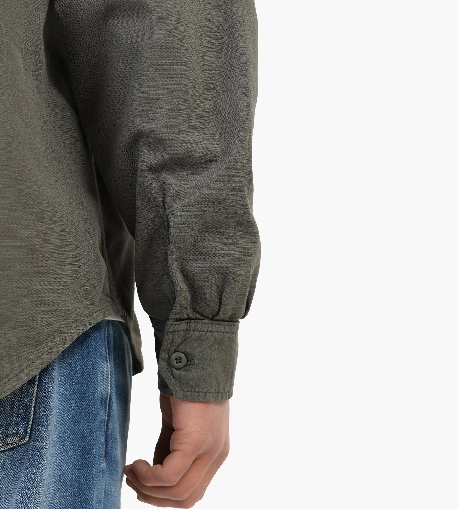 Carhartt WIP Long Sleeve Kelsey Shirt Leaf Garment Dyed