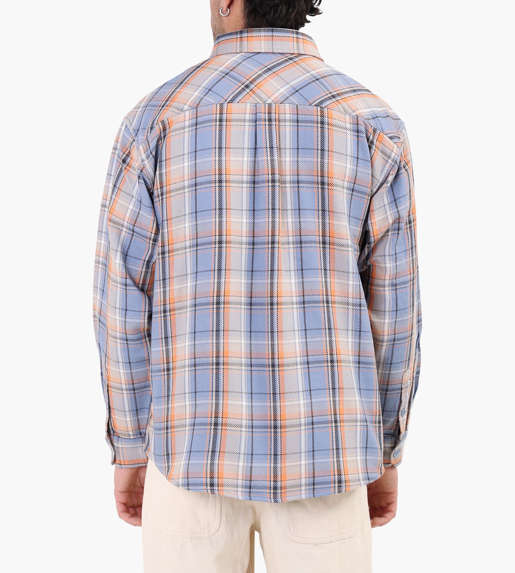 Carhartt WIP Long Sleeve Tunick Shirt Tunick Check Gentle Blue