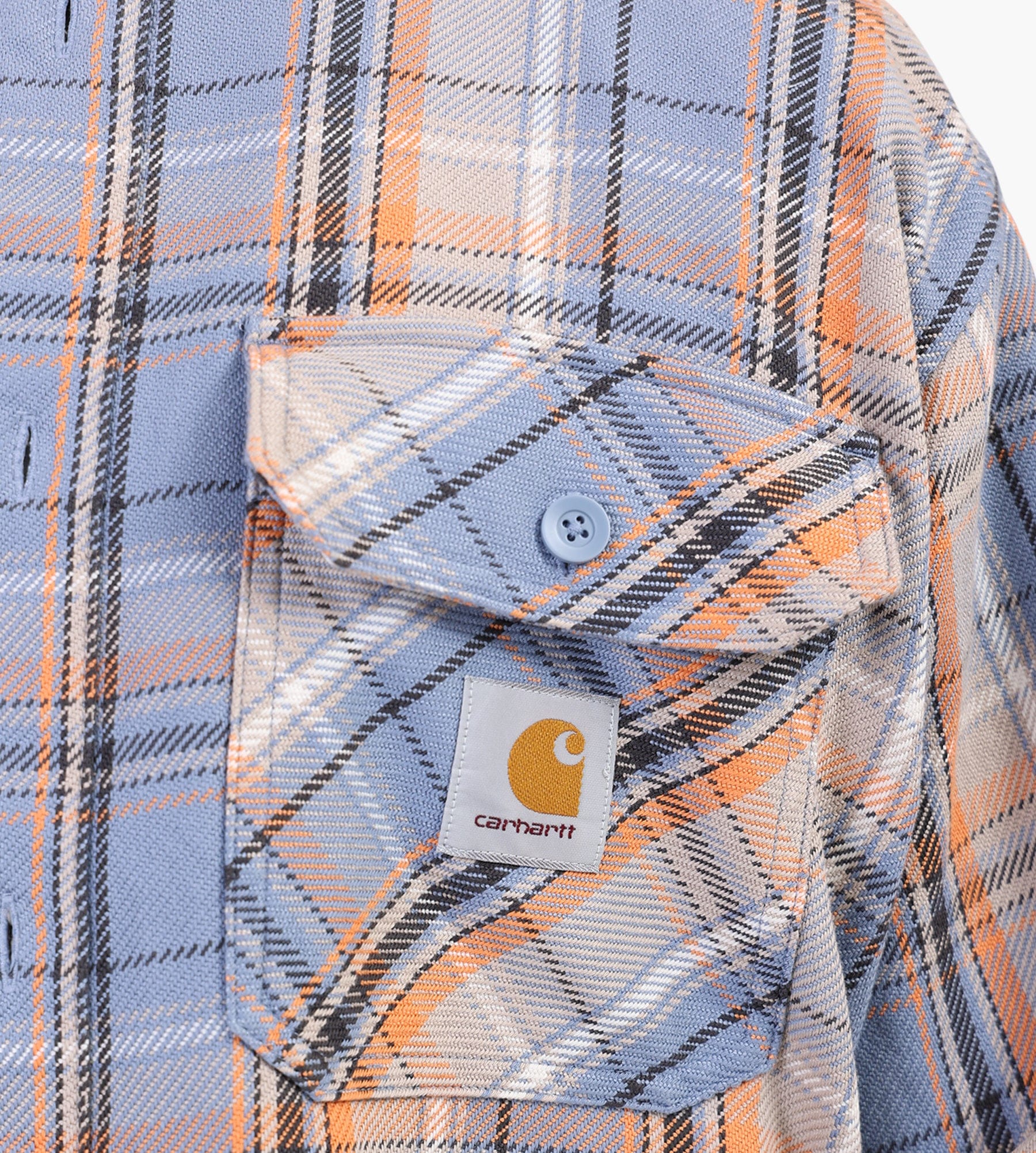 Carhartt WIP Long Sleeve Tunick Shirt Tunick Check Gentle Blue