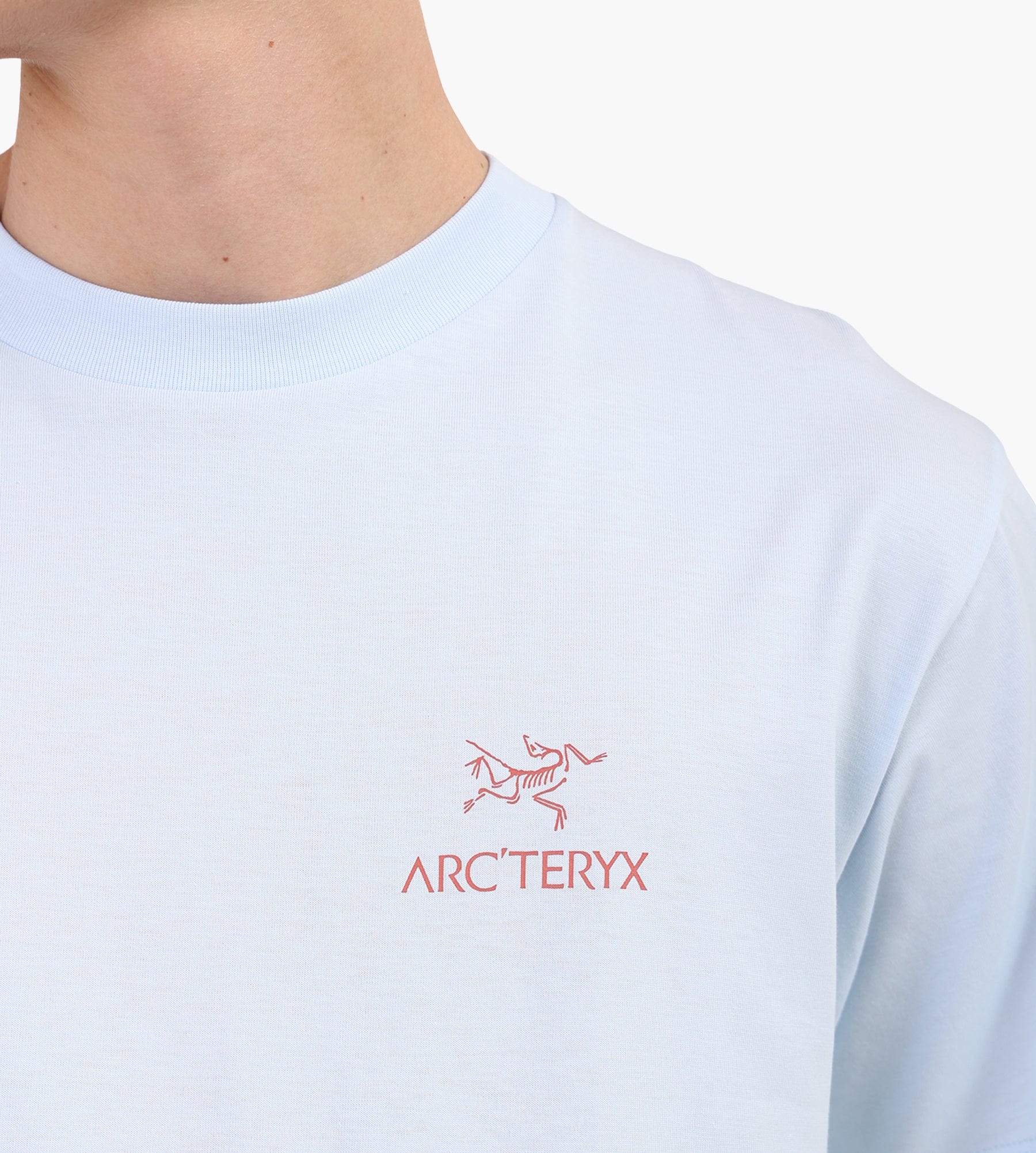 Arc'teryx Kragg SL Cotton Bird Word SS Tee M Alpine Blue Stone Red