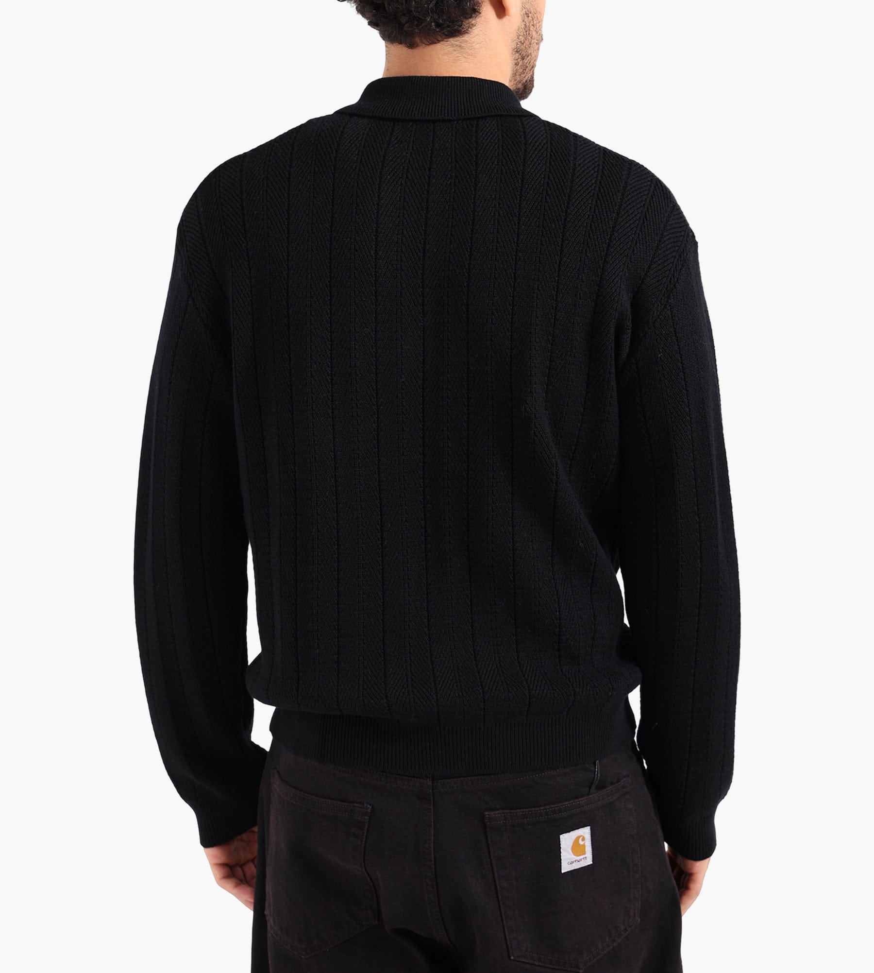 Libertine-Libertine Scent 3651 Half Zip Sweater Black