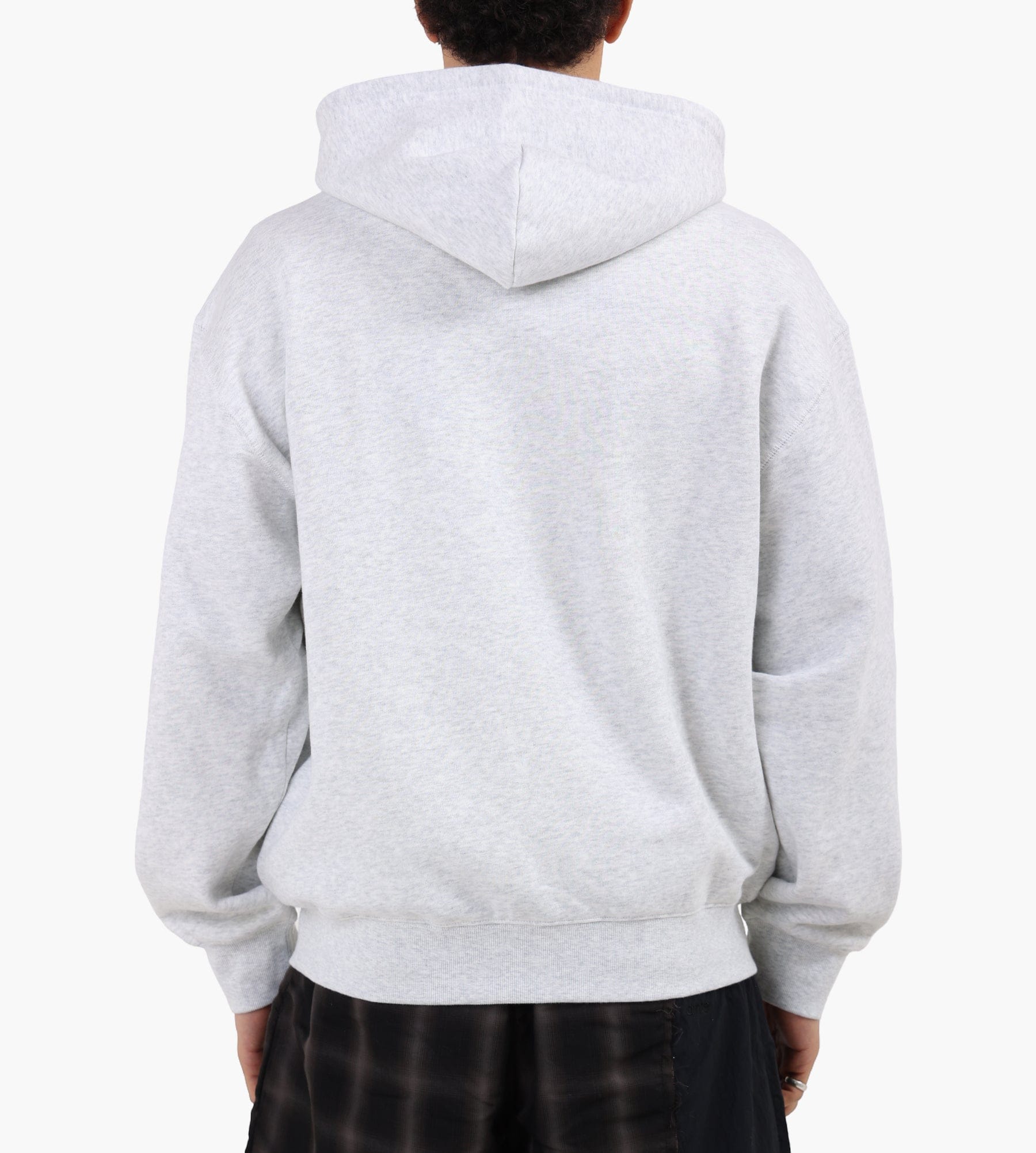 Carhartt WIP Hooded WIP Label Sweat Jacket Ash Heather