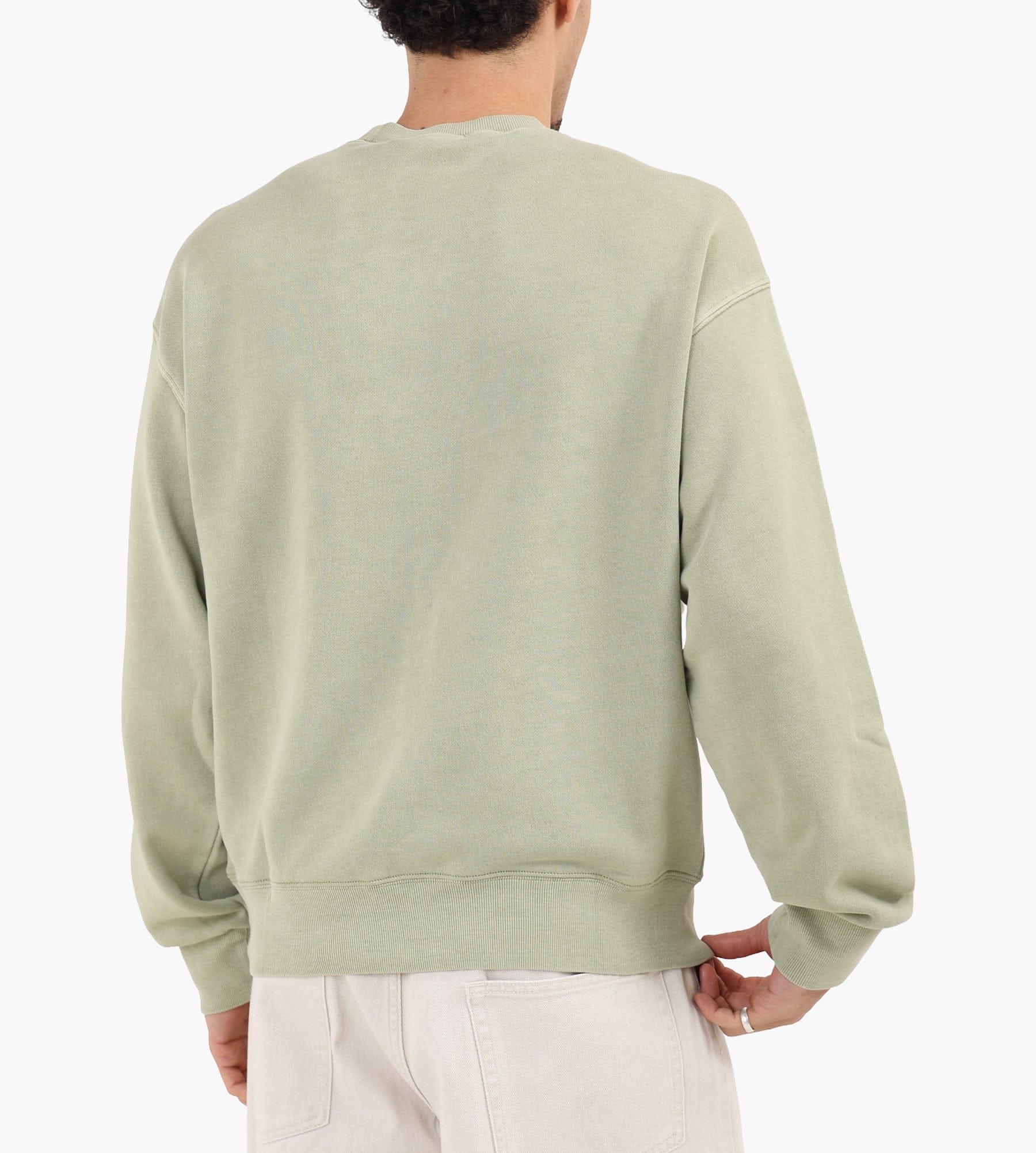 Carhartt WIP Nelson Sweater Gentle Green Garment Dyed
