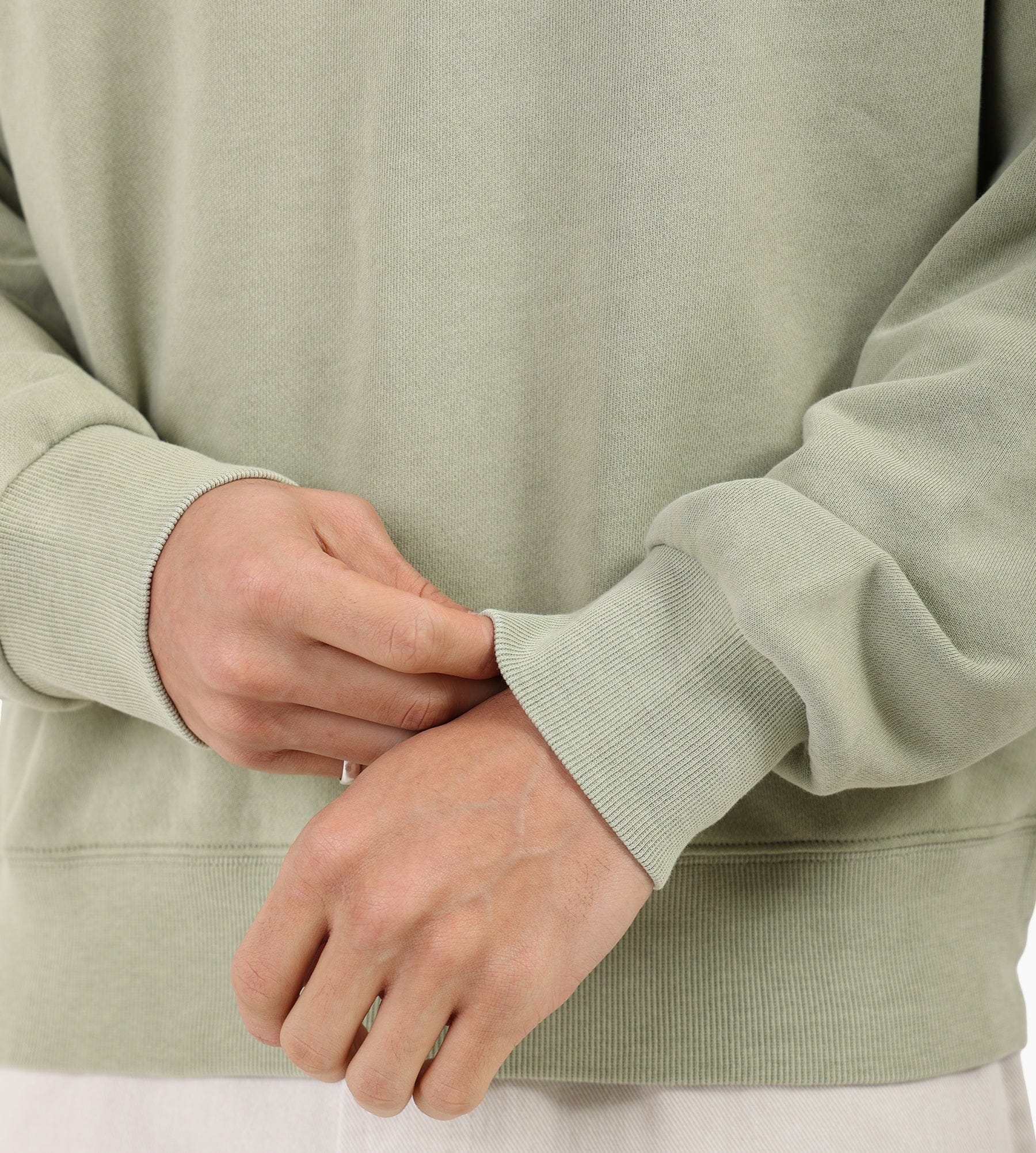 Carhartt WIP Nelson Sweater Gentle Green Garment Dyed