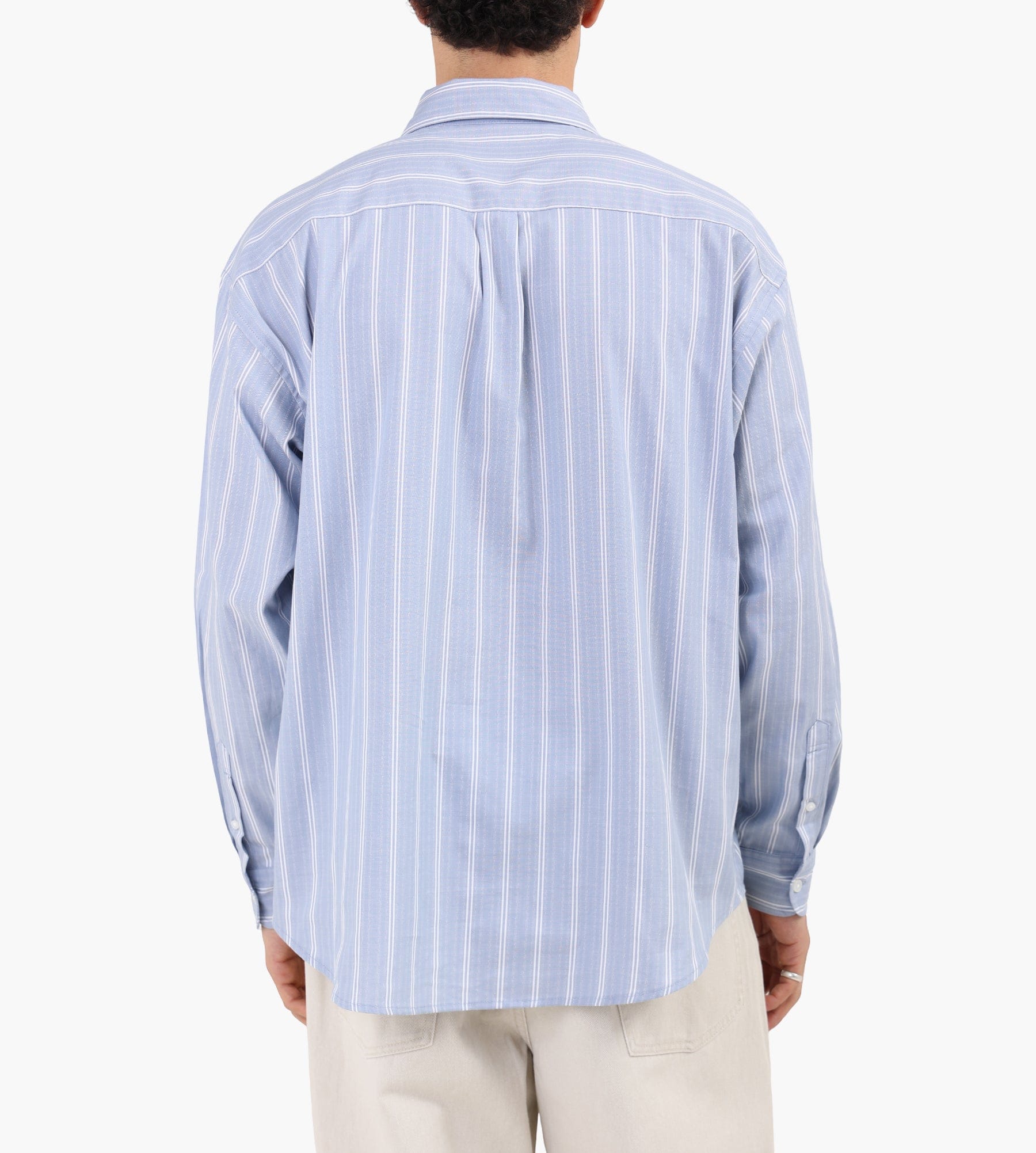 Carhartt WIP Long Sleeve Beale Shirt Beale Stripe Gentle Blue White