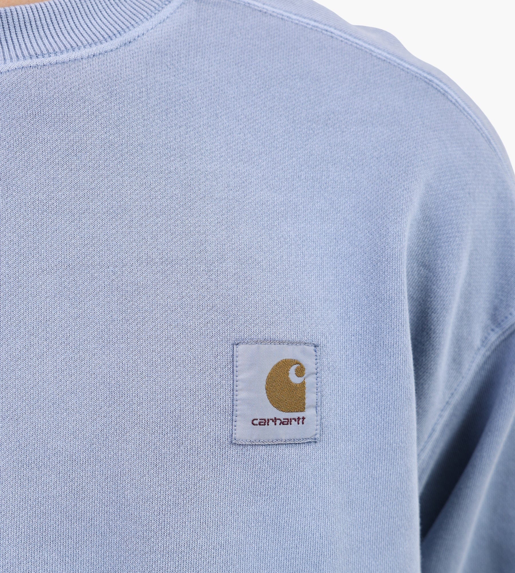 Carhartt WIP Nelson Sweater Gentle Blue Garment Dyed