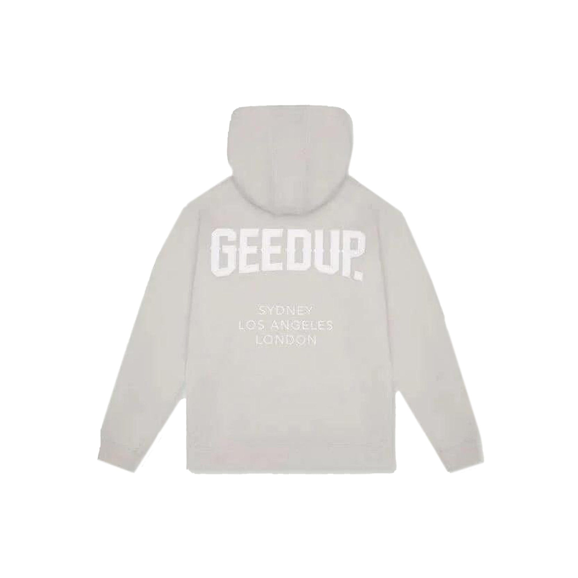 Geedup Co Cities Hoodie 'Grey / White'