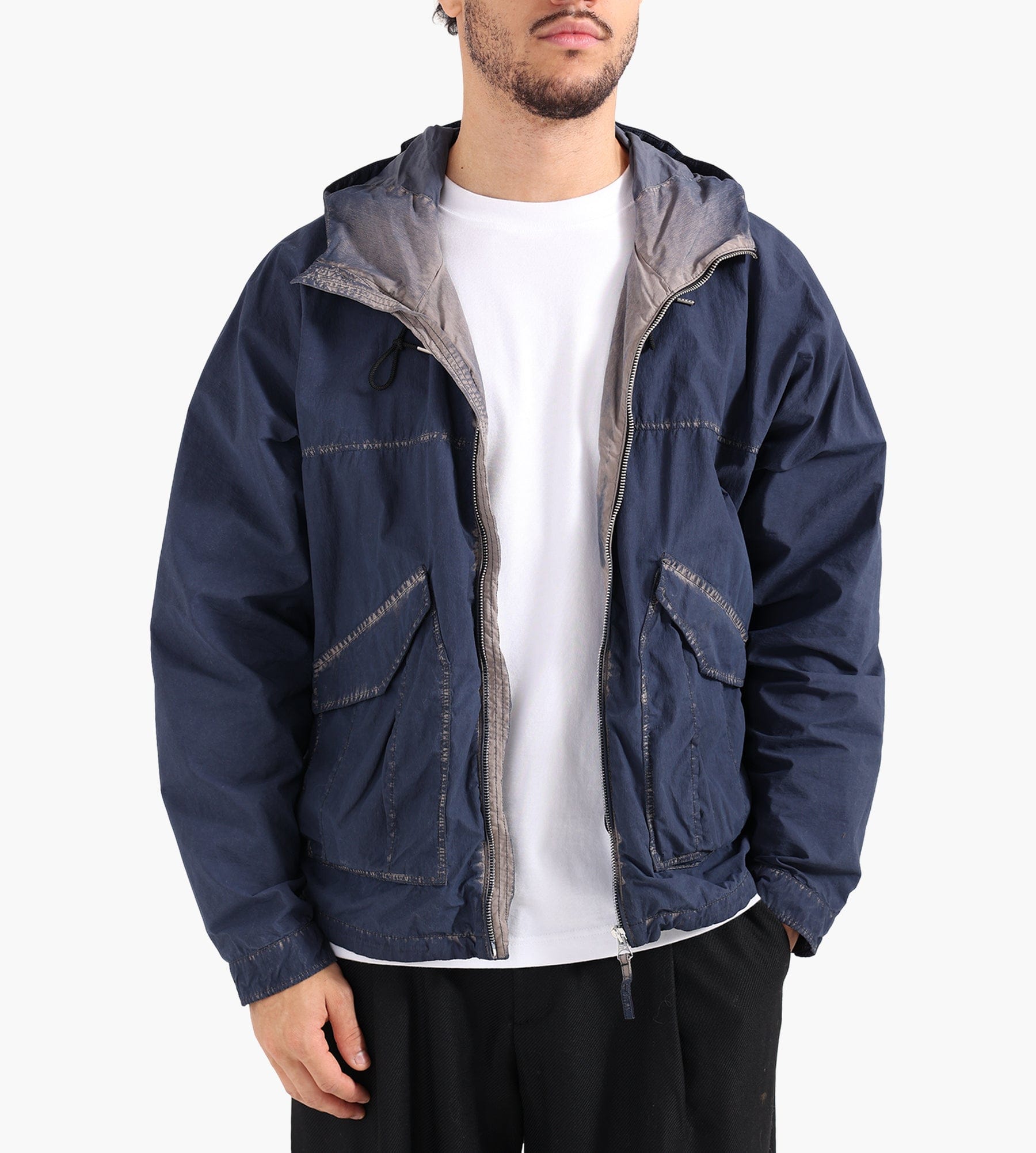 Ten-C Mid Layer Jacket Blue