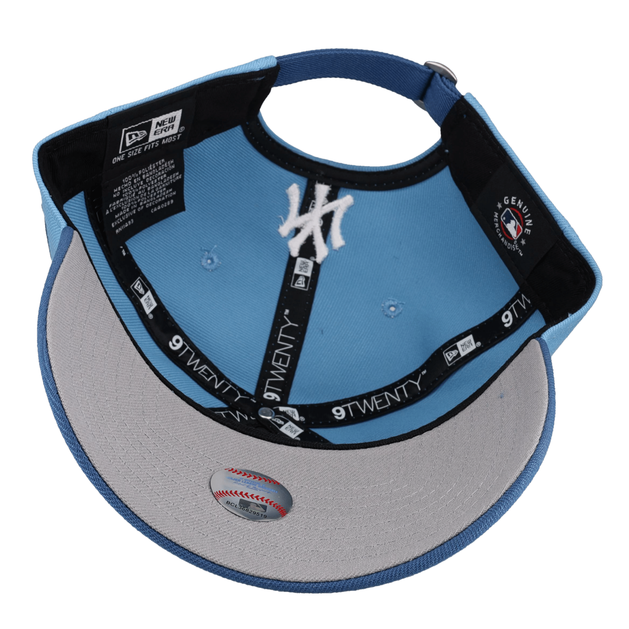New York Yankees Premium New Era 9Twenty Sky Blue/Indigo Flowers Adjustable Hat
