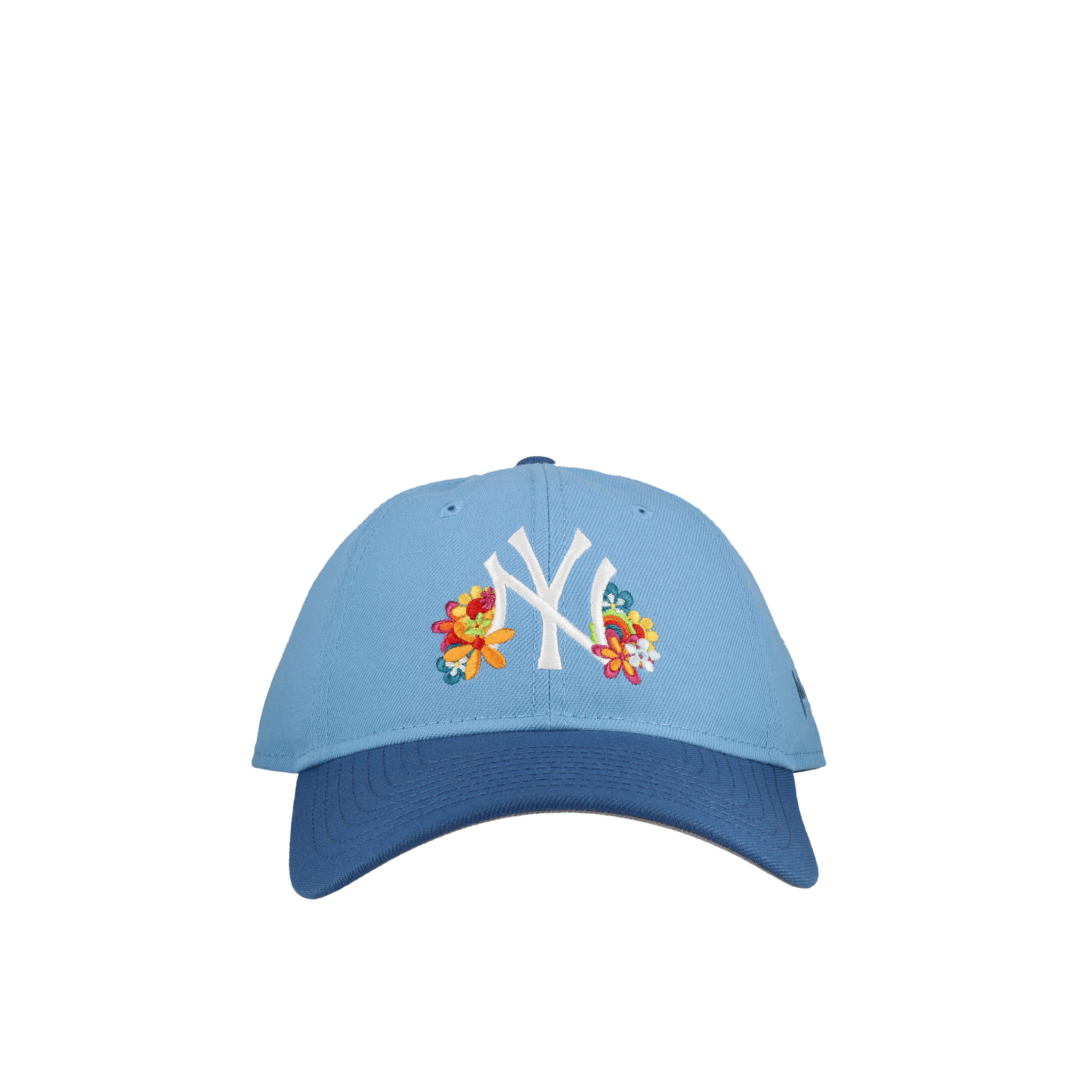 New York Yankees Premium New Era 9Twenty Sky Blue/Indigo Flowers Adjustable Hat