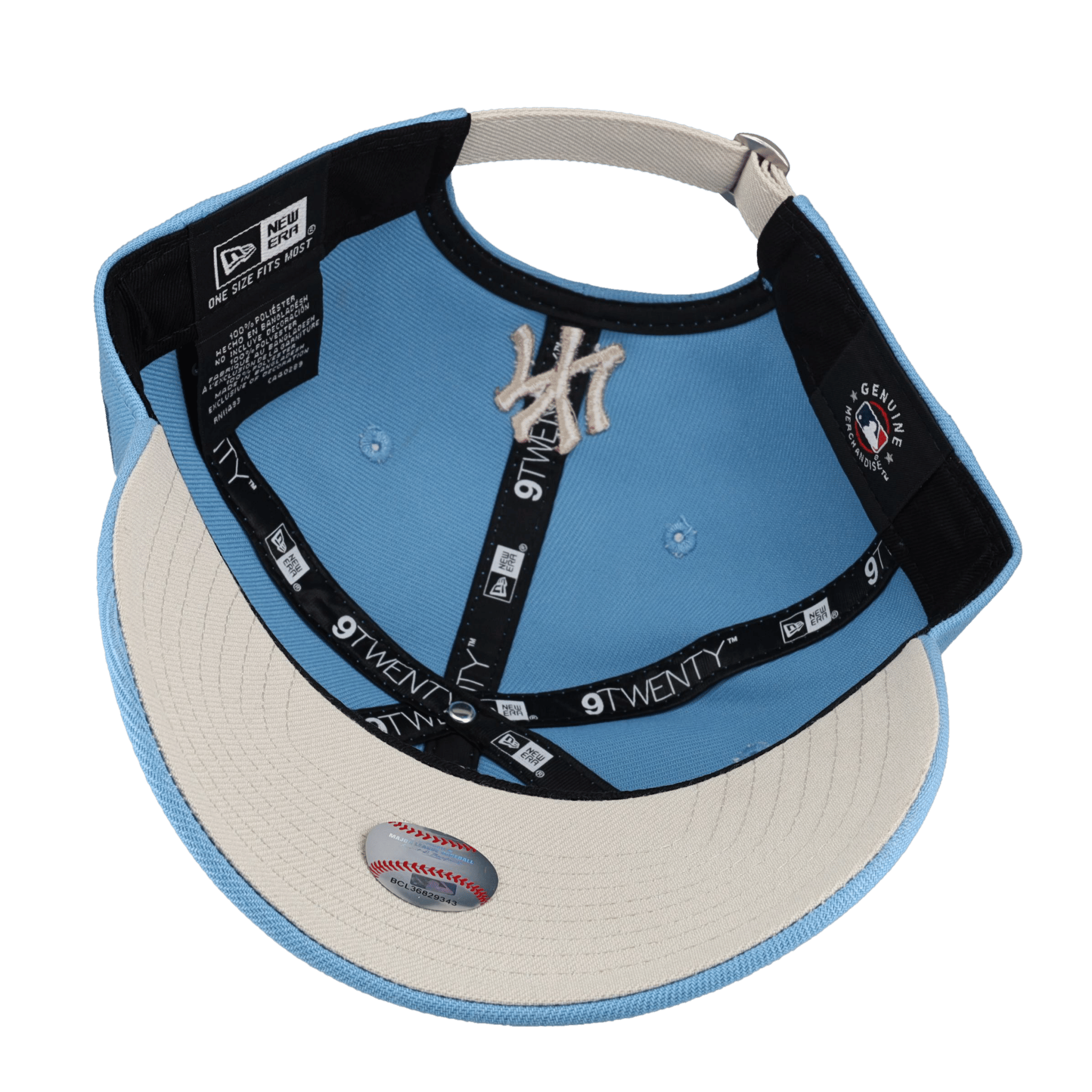 New York Yankees Premium New Era 9Twenty Sky Blue Roses Adjustable Hat