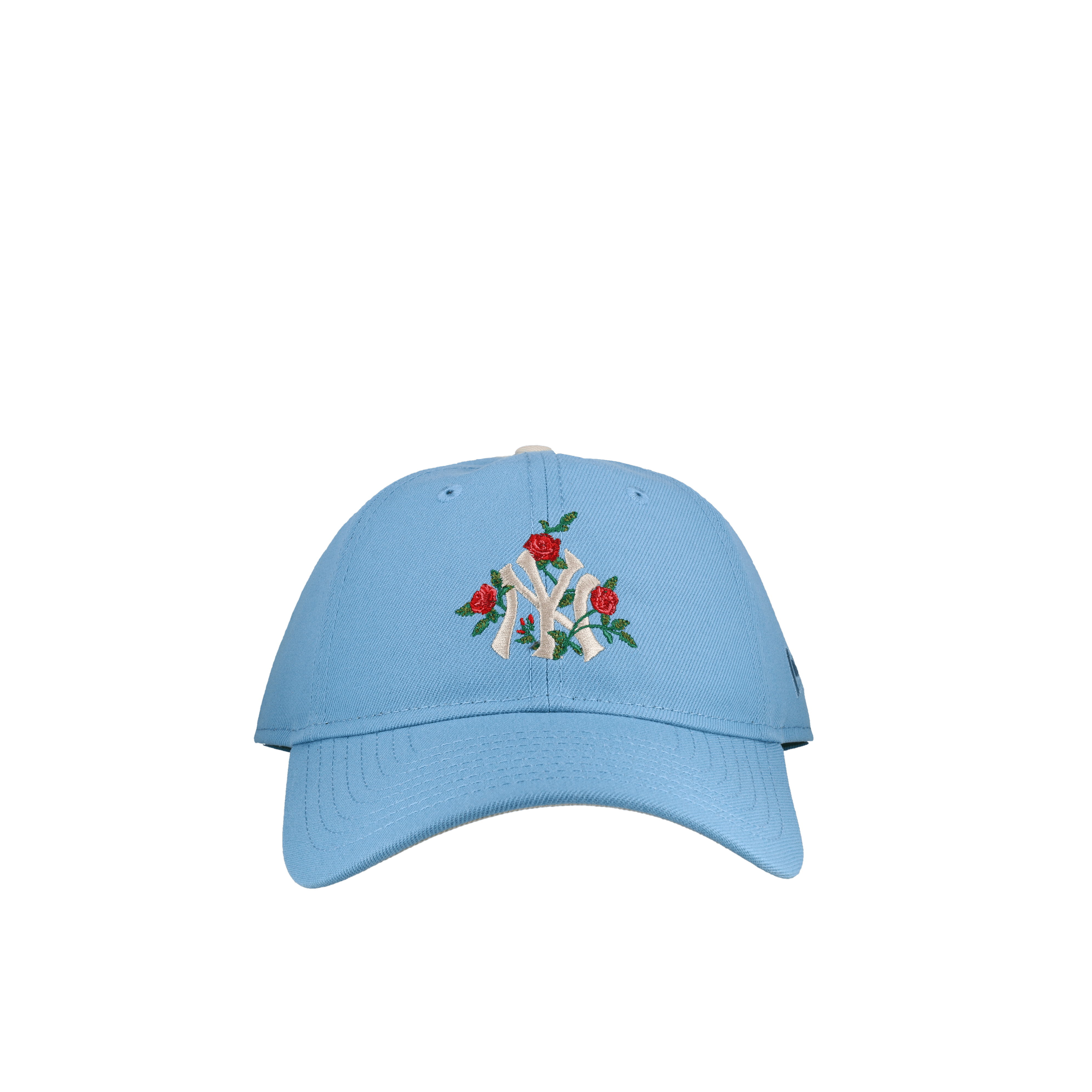 New York Yankees Premium New Era 9Twenty Sky Blue Roses Adjustable Hat