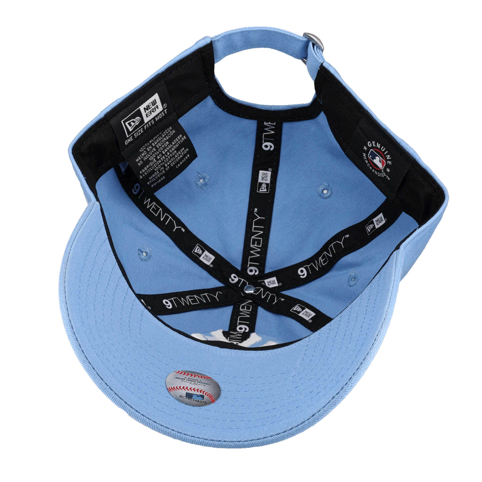New York Yankees New Era 9Twenty Adjustable Hat (Sky Blue) NP