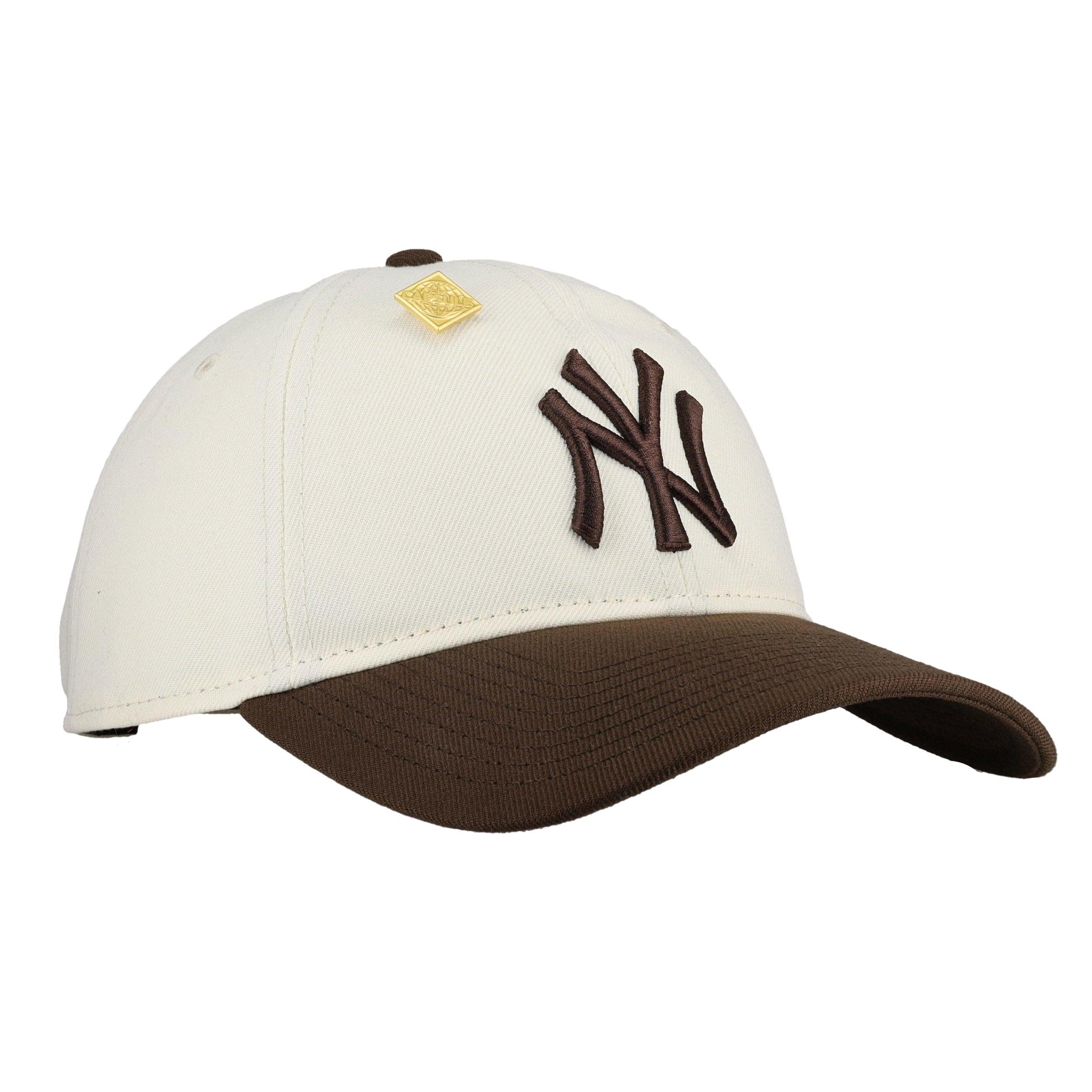 New York Yankees New Era 9Twenty Adjustable Hat (Chrome/Walnut) NP