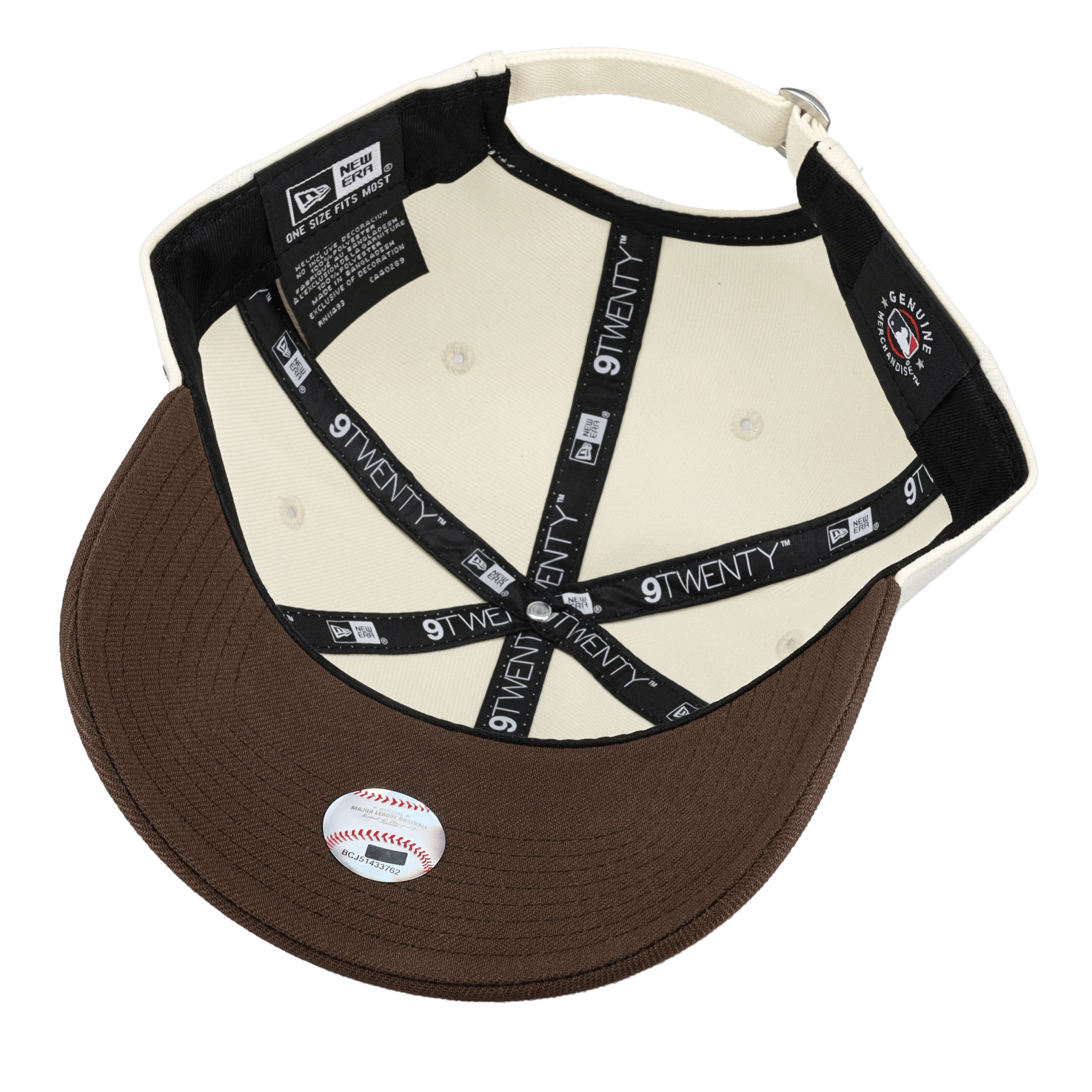 New York Yankees New Era 9Twenty Adjustable Hat (Chrome/Walnut) NP