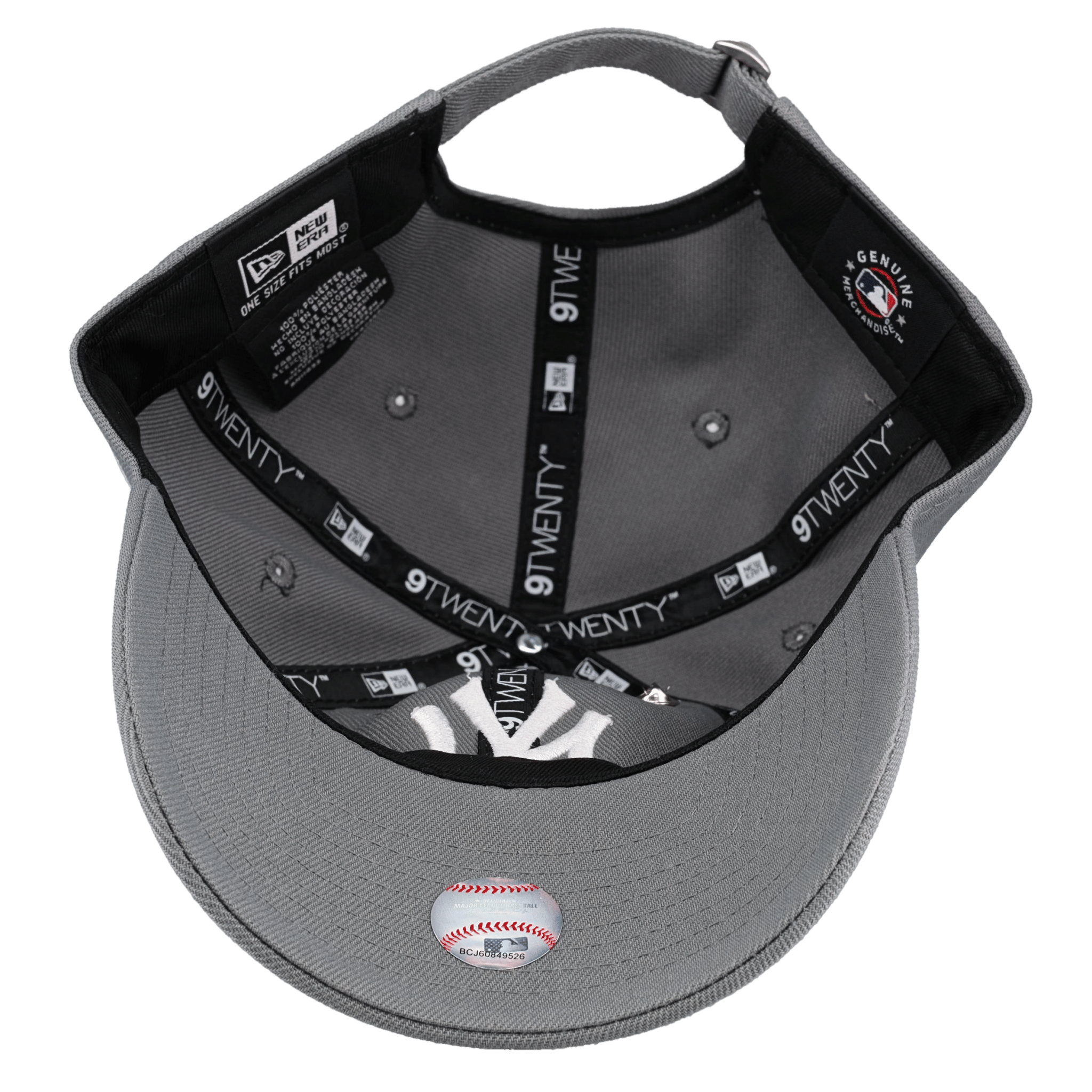 New York Yankees New Era 9Twenty Adjustable Hat (Storm Grey) NP