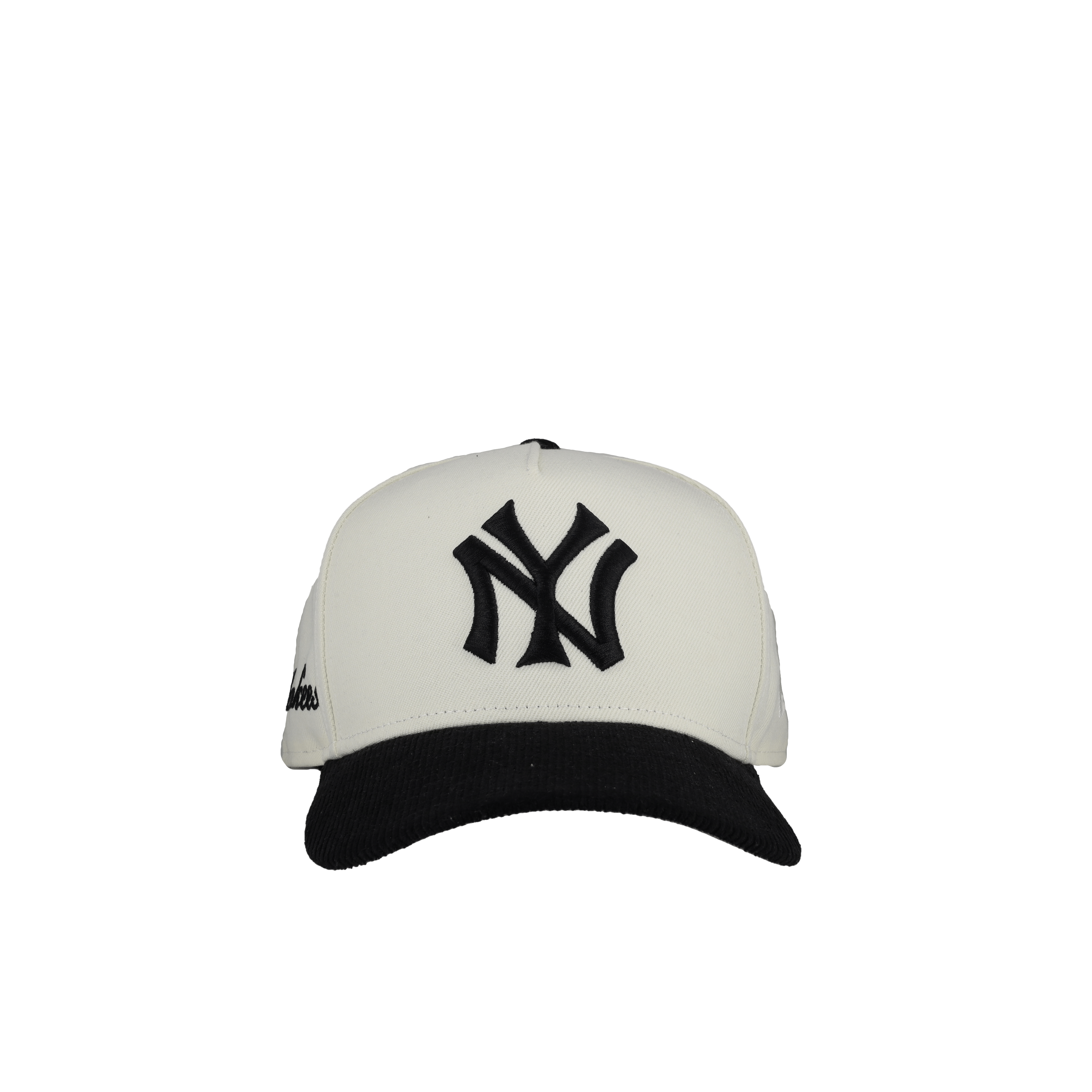 New York Yankees Black Off White Corduroy 9Fifty A Frame Snapback Hat