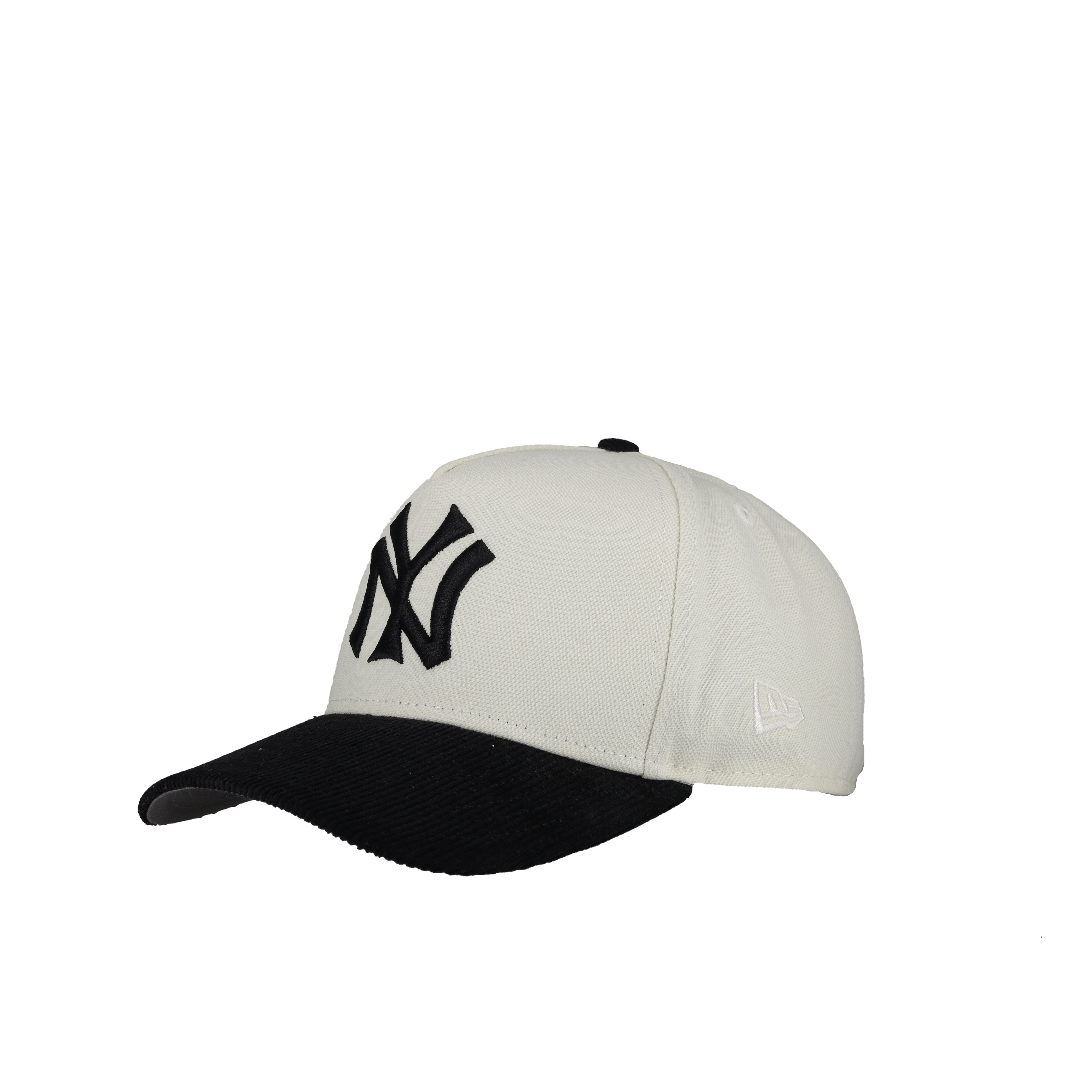 New York Yankees Black Off White Corduroy 9Fifty A Frame Snapback Hat