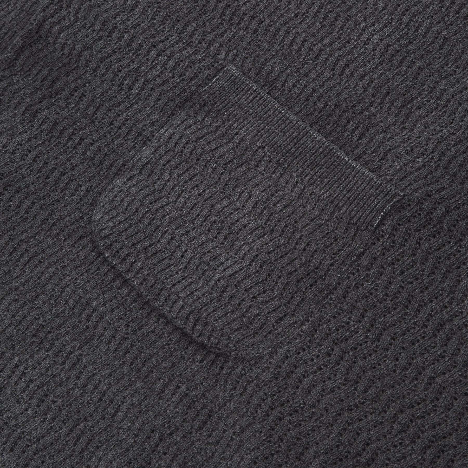 Brain Dead Pigment Dye Long Sleeve Polo Sweater (Ink)