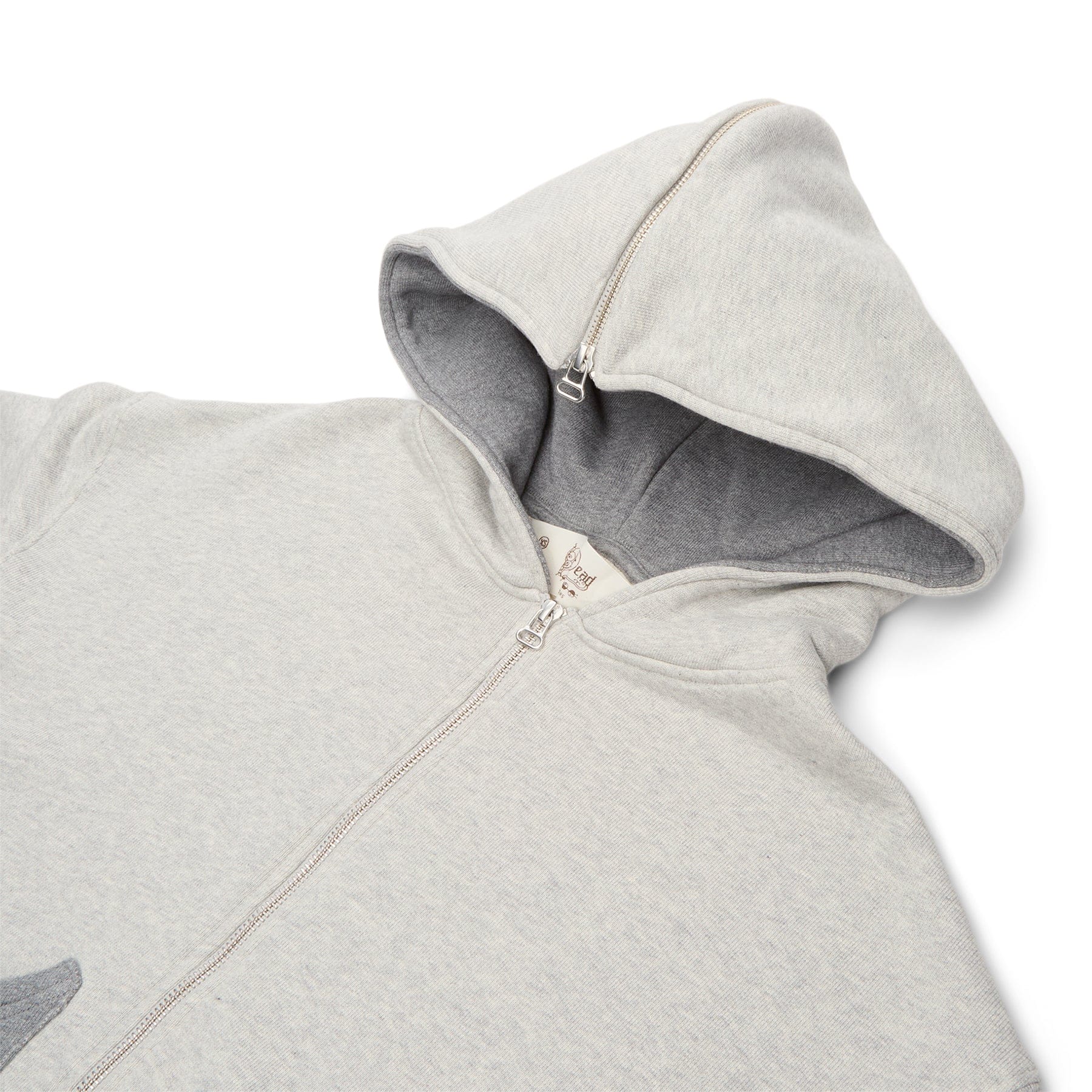 Brain Dead Zip Hoodie (Heather Grey)