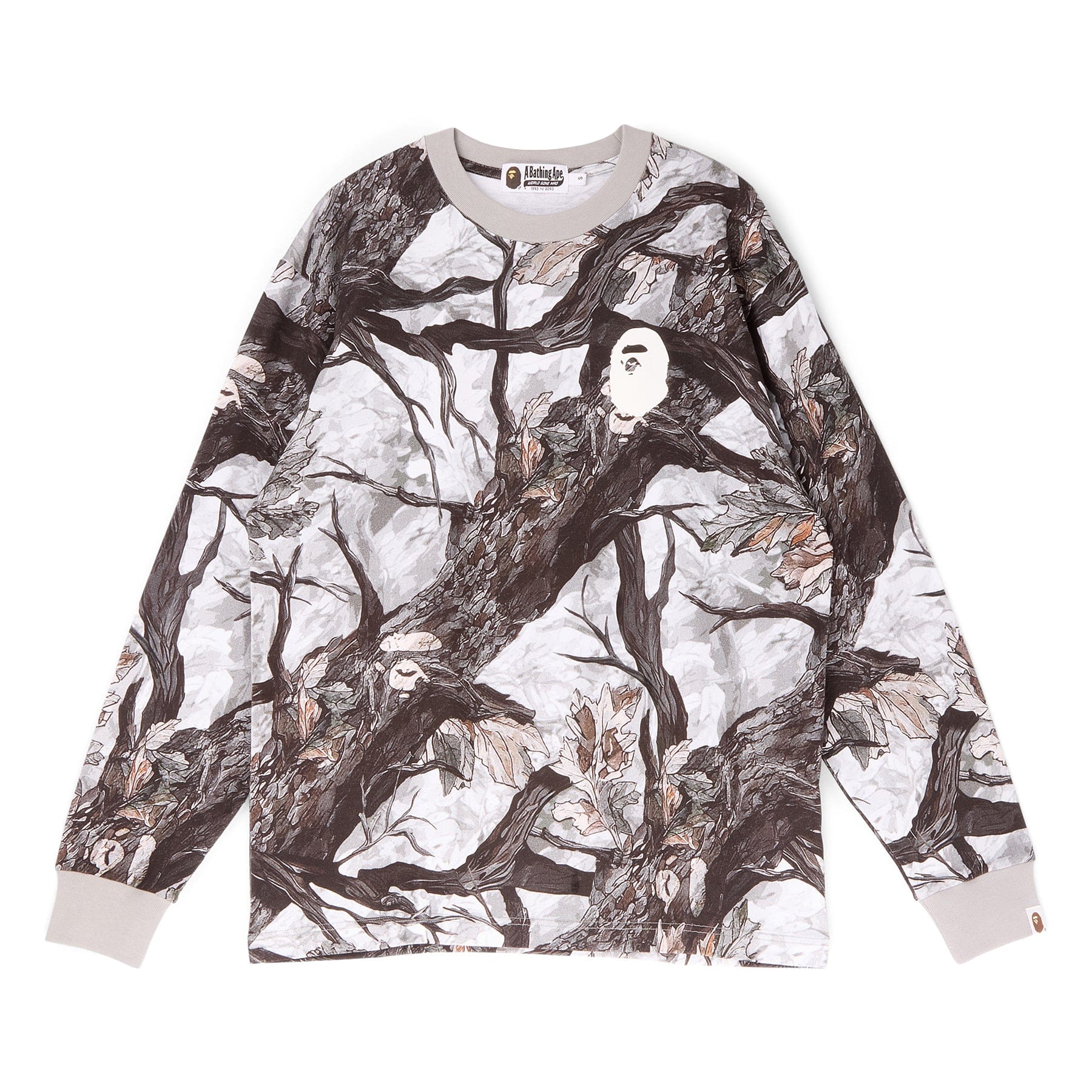 BAPE A Bathing Ape Tree Edge Camo Relaxed Fit Tee (White)